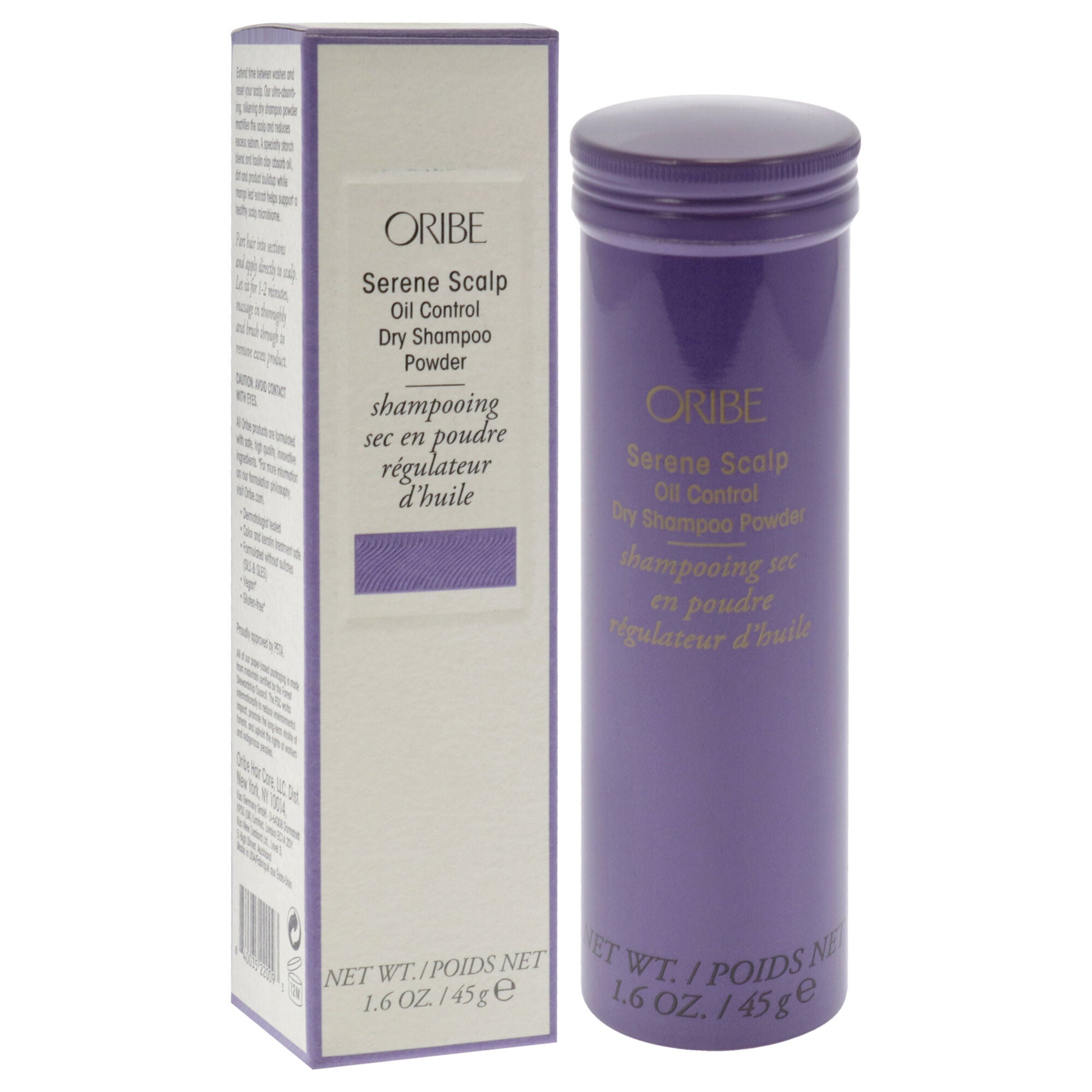 Serene Scalp Oil Control Powder Dry Shampoo by Oribe for Unisex - 1.6 oz Shampoo, White, alternate image number 2