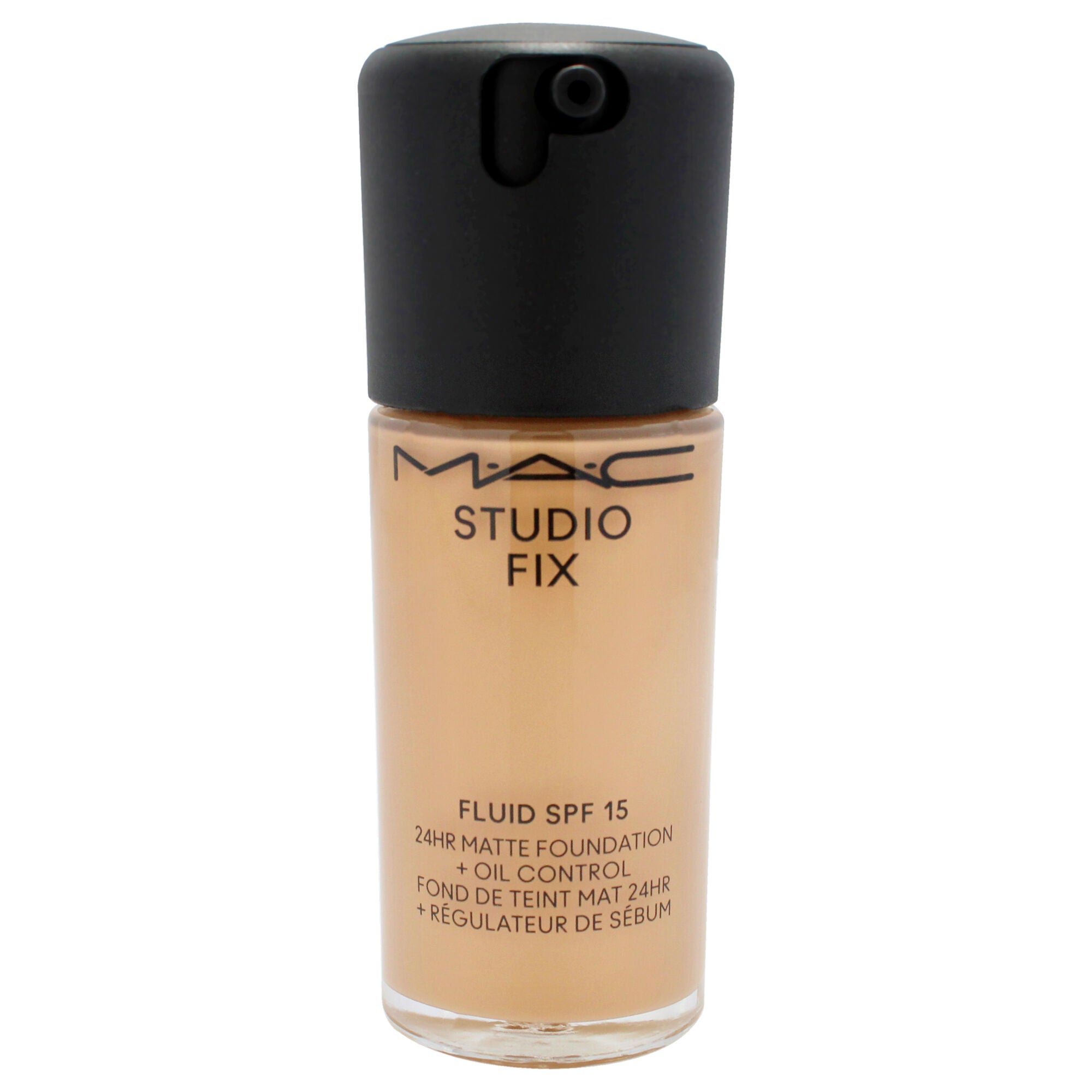 Studio Fix Fluid SPF 15 24Hr Matte Foundation Plus Oil Control - NC40 Medium Beige With Golden Peach Undertone by MAC for Women - 1 oz Foundation, See Description, alternate image number 4