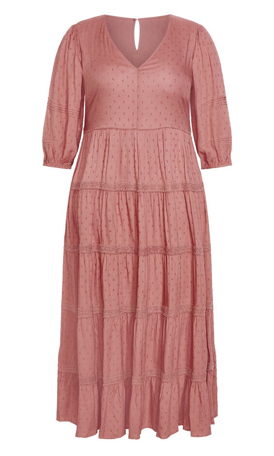 Arielle Lace Maxi Dress - rouge, , alternate image number 3