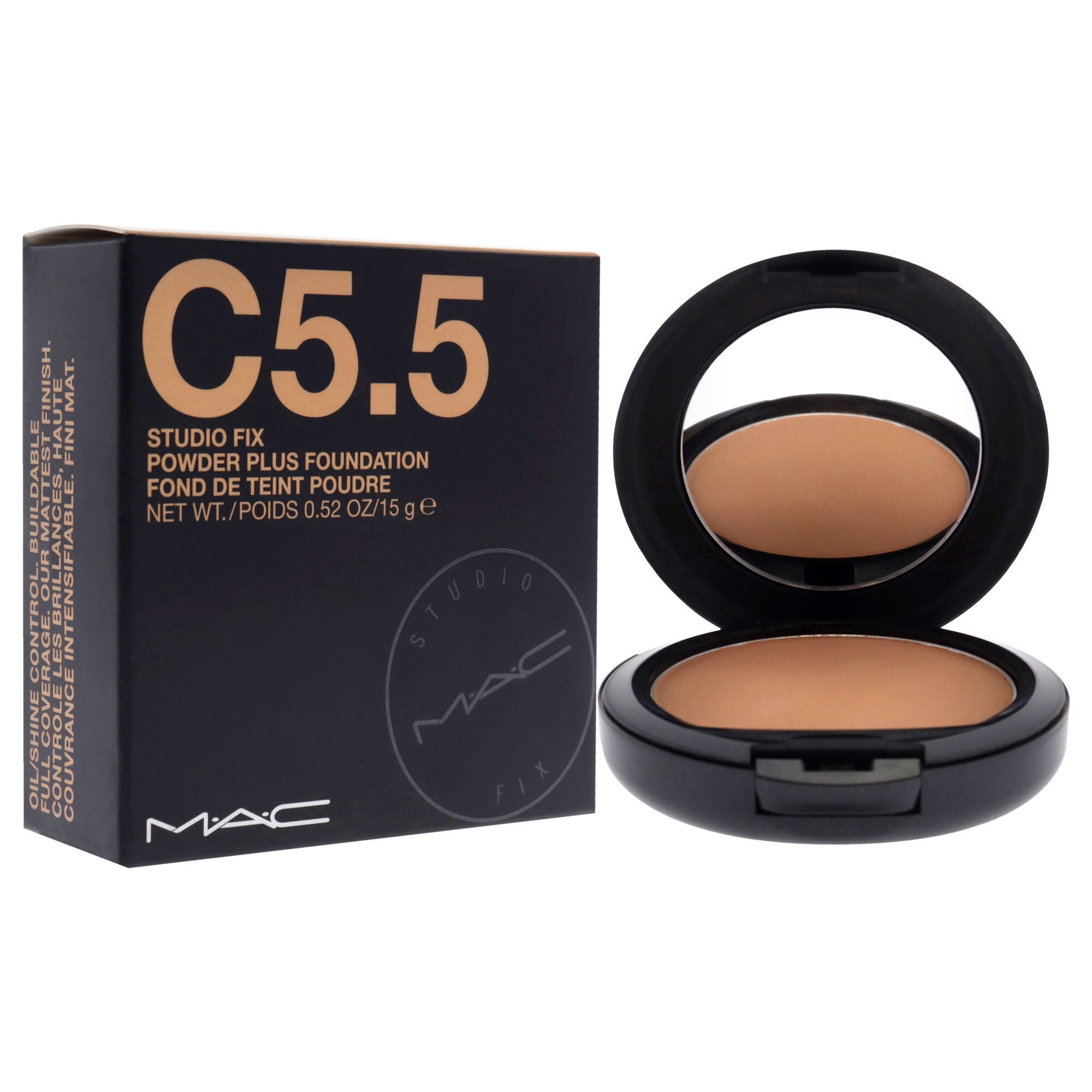 Studio Fix Powder Plus Foundation - C5.5 by MAC for Women - 0.52 oz Foundation, See Description, alternate image number 1