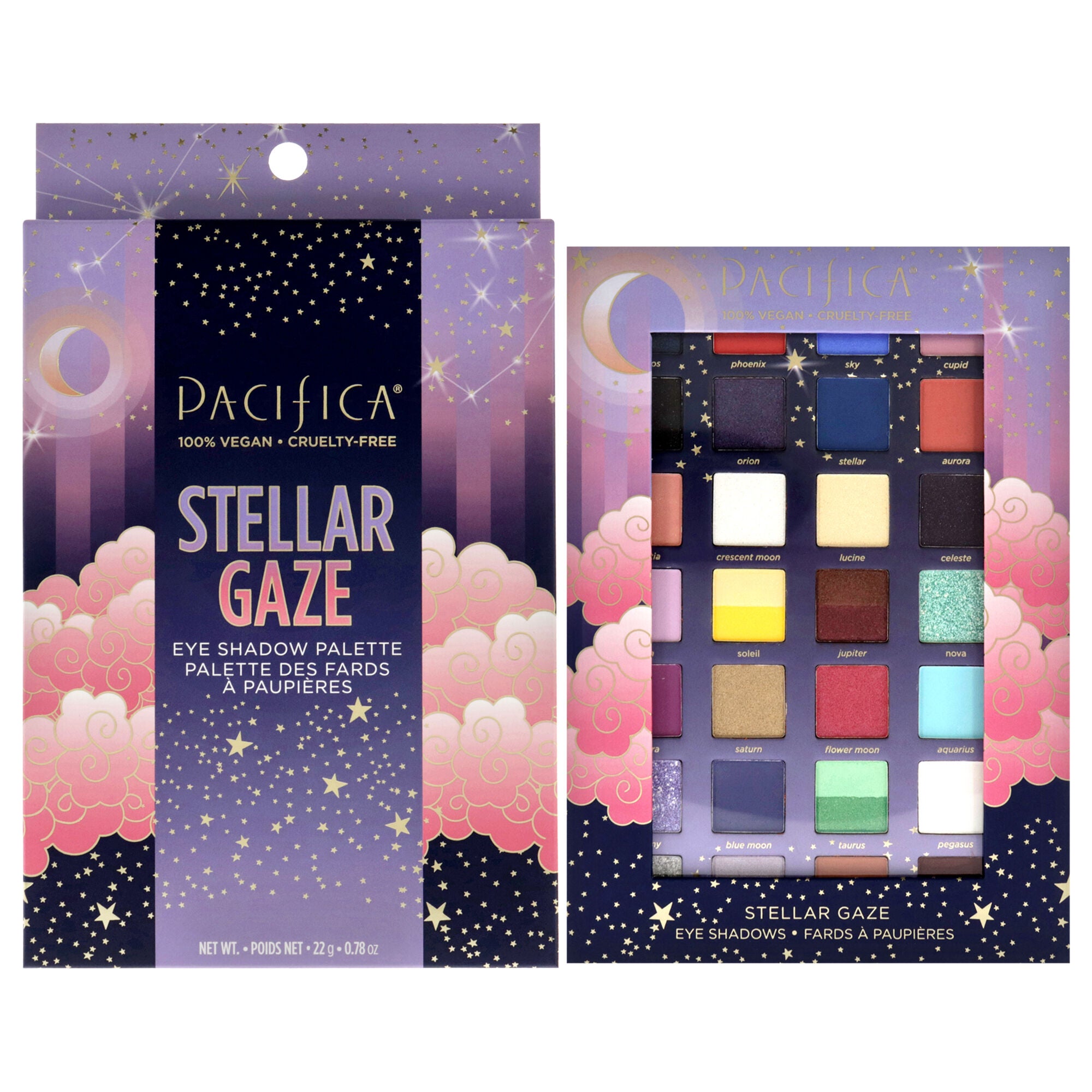Eyeshadow Palette - Stellar Gaze by Pacifica for Women - 0.78 oz Eye Shadow, See Description, hi-res image number 0