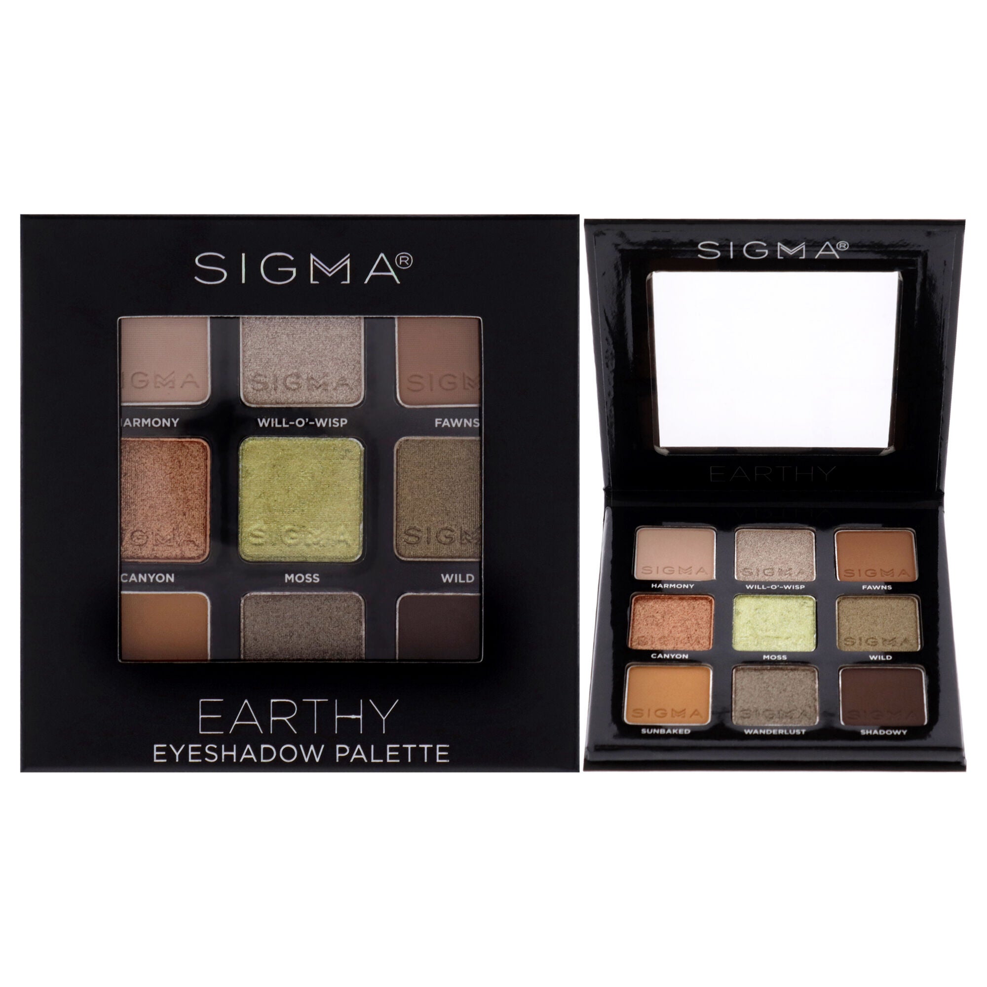 Eyeshadow Palette - Earthy by SIGMA for Women - 0.032 oz Eye Shadow, , alternate image number 1