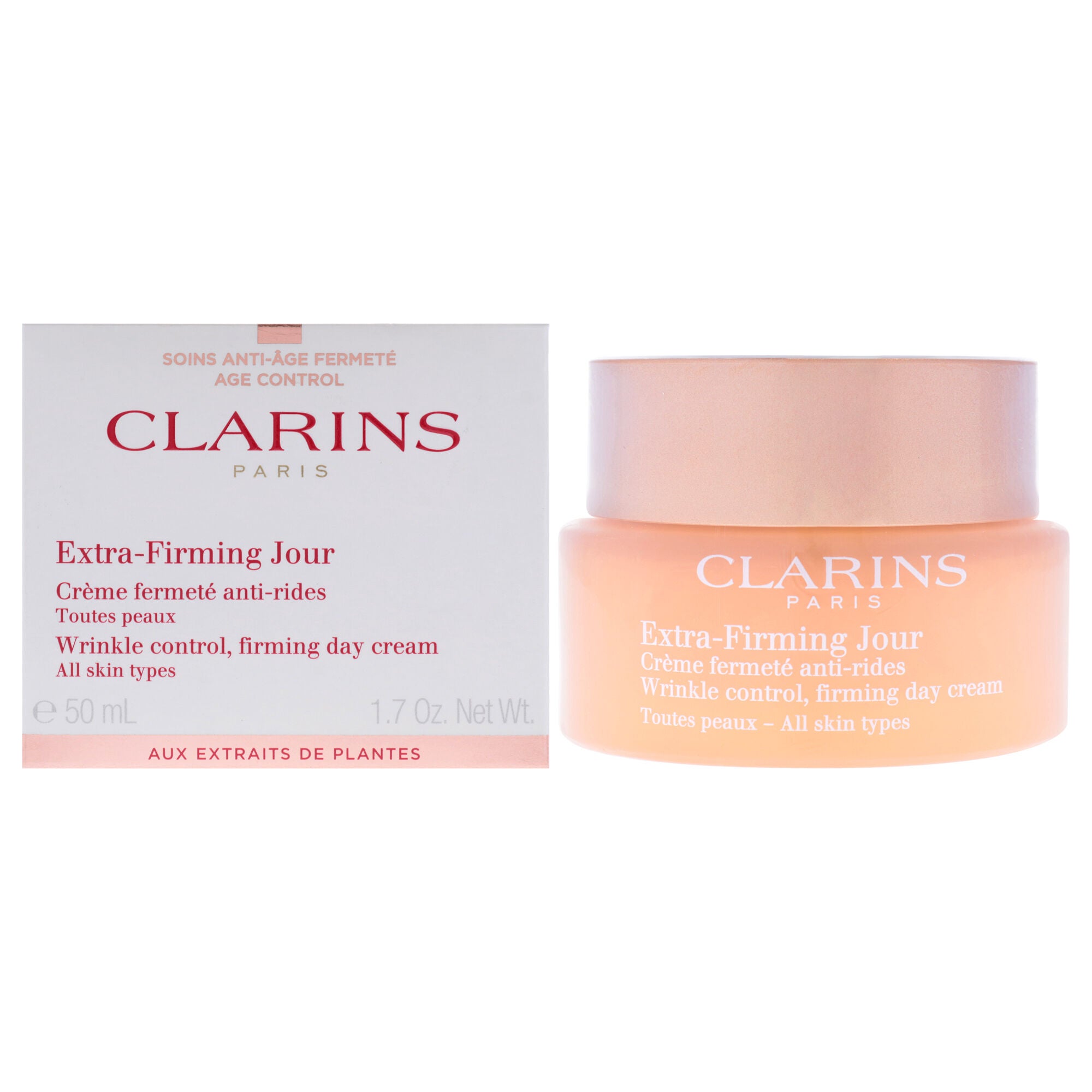 Extra Firming Day Wrinkle Control Day Cream - All Skin Type by Clarins for Unisex - 1.7 oz Day Cream, See Description, hi-res image number 0