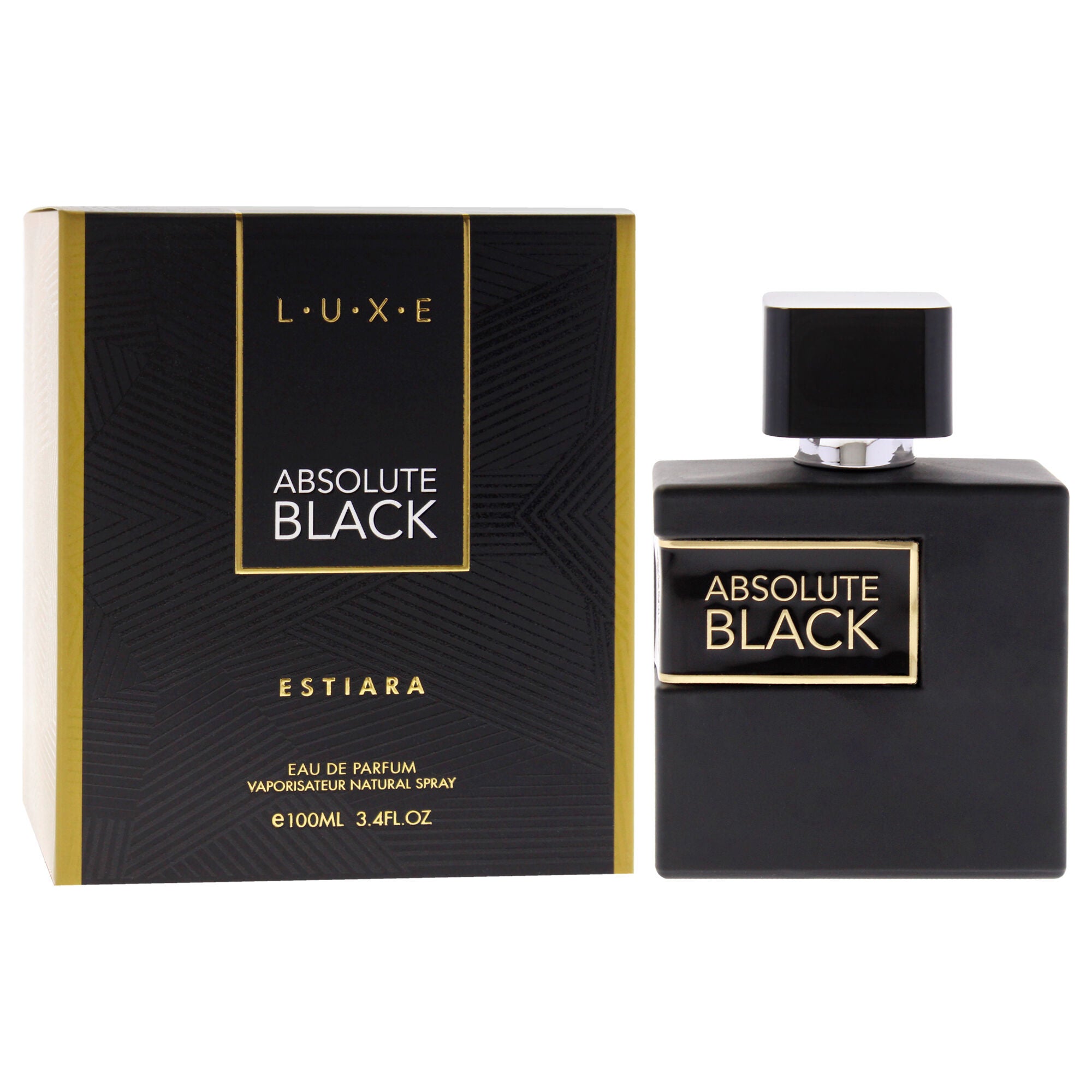 Luxe Absolute Black by Estiara for Men - 3.4 oz EDP Spray, Clear, alternate image number 2