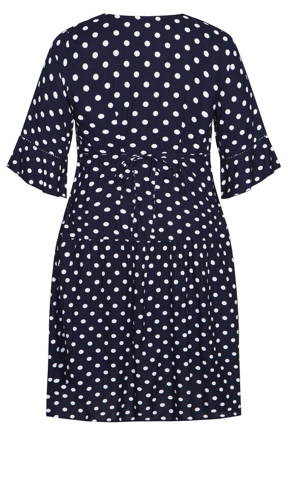 Valencia Dress - black white spot, , alternate image number 3