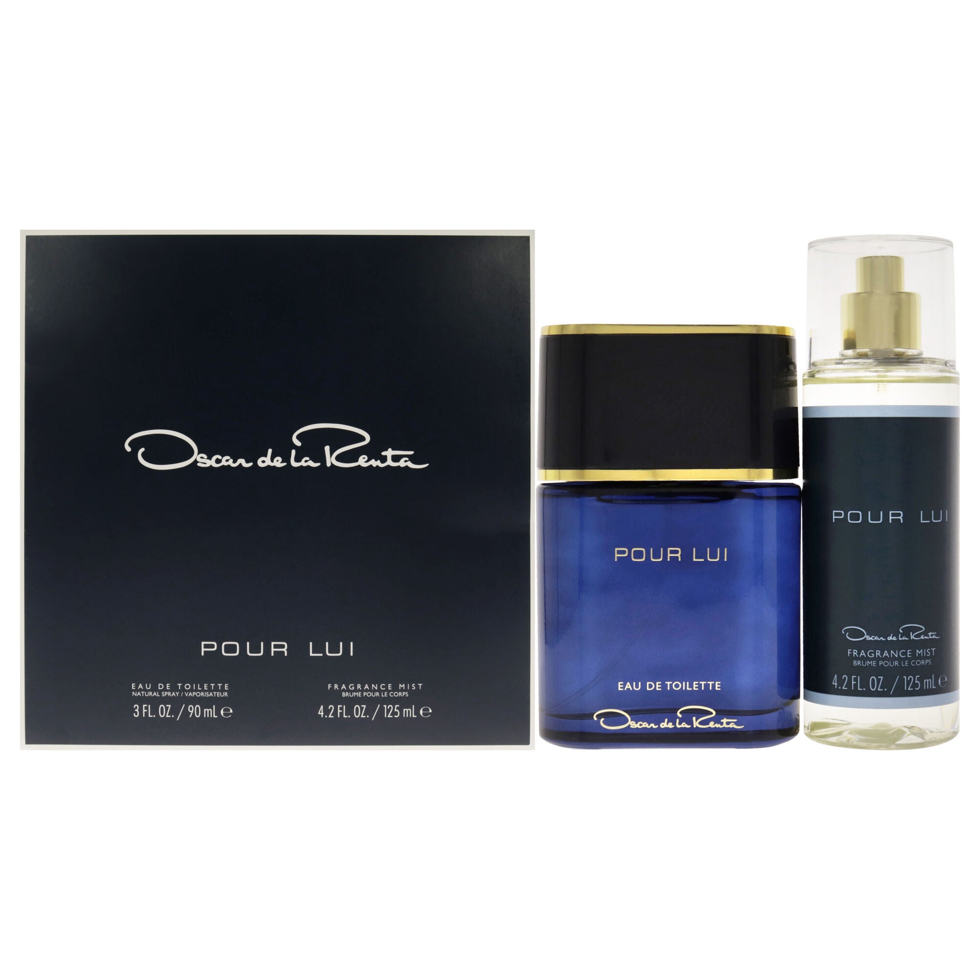 Oscar Pour Lui by Oscar De La Renta for Men - 2 Pc Gift Set 3oz EDT Spray, 4.2oz Fragrance Mist, See Description, hi-res image number 0