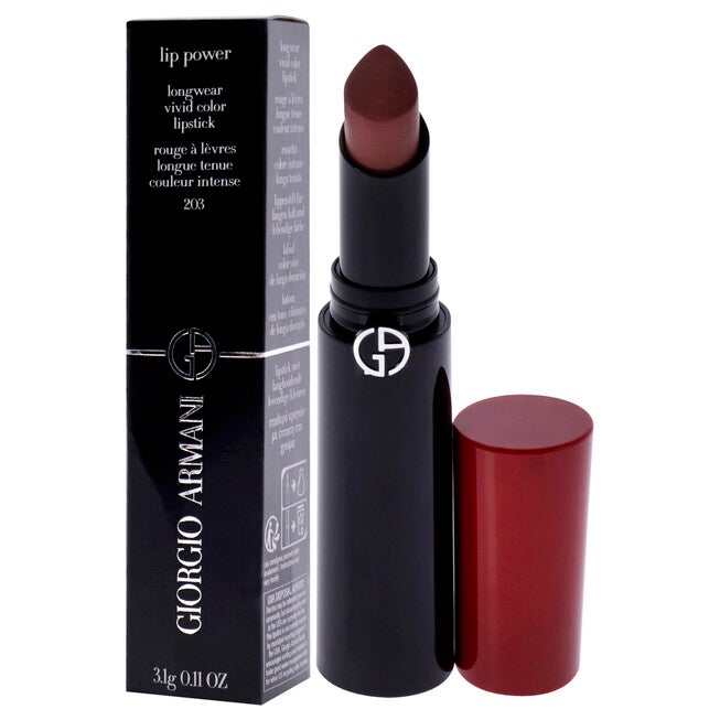 Lip Power Longwear Vivid Color Lipstick - 203 Mystery by Giorgio Armani for Women - 0.11 oz Lipstick, See Description, alternate image number 3