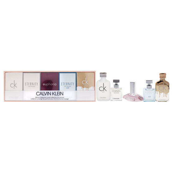 Calvin Klein Deluxe Fragrance Travel Collection by Calvin Klein for Women - 5 Pc Mini Gift Set, , alternate image number null