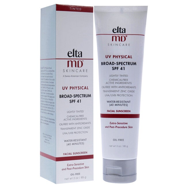 UV Physical Sunscreen SPF 41 by EltaMD for Unisex - 3 oz Sunscreen, , alternate image number null