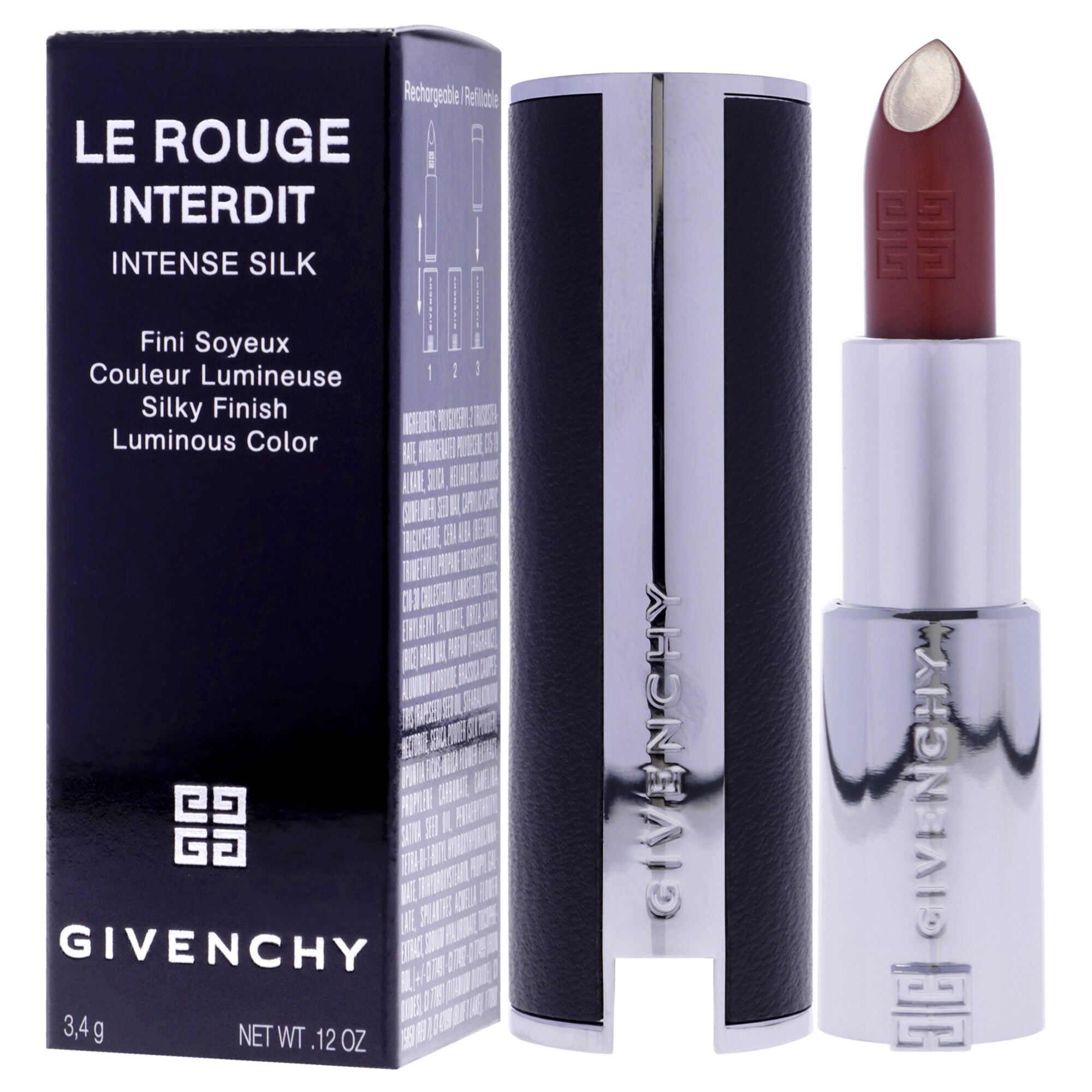 Le Rouge Interdit Intense Silk Lipstick - 228 by Givenchy for Women - 0.12 oz Lipstick, , alternate image number 7