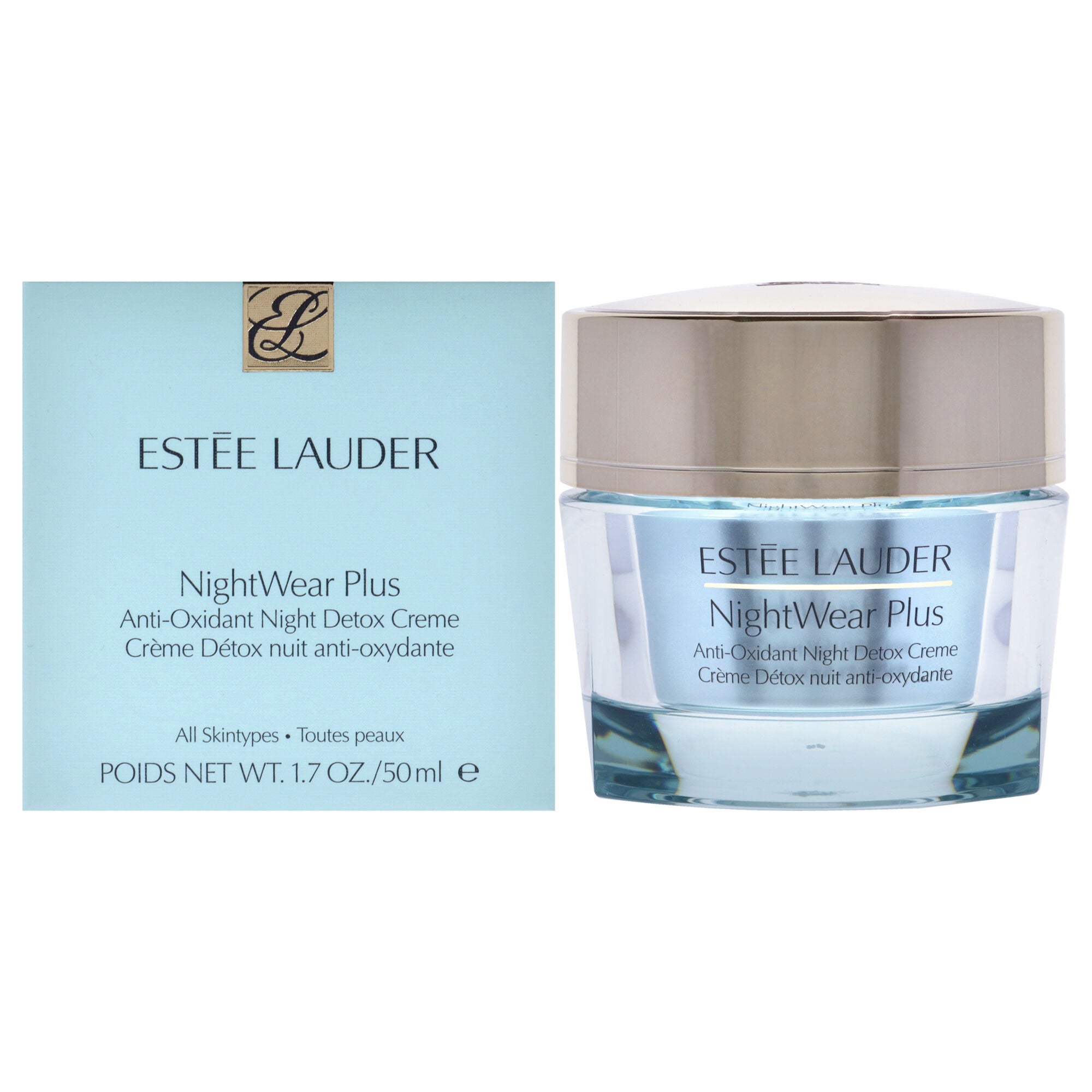 NightWear Plus Anti-Oxidant Night Detox Creme - All Skin Types by Estee Lauder for Women - 1.7 oz Cream, See Description, hi-res image number 0