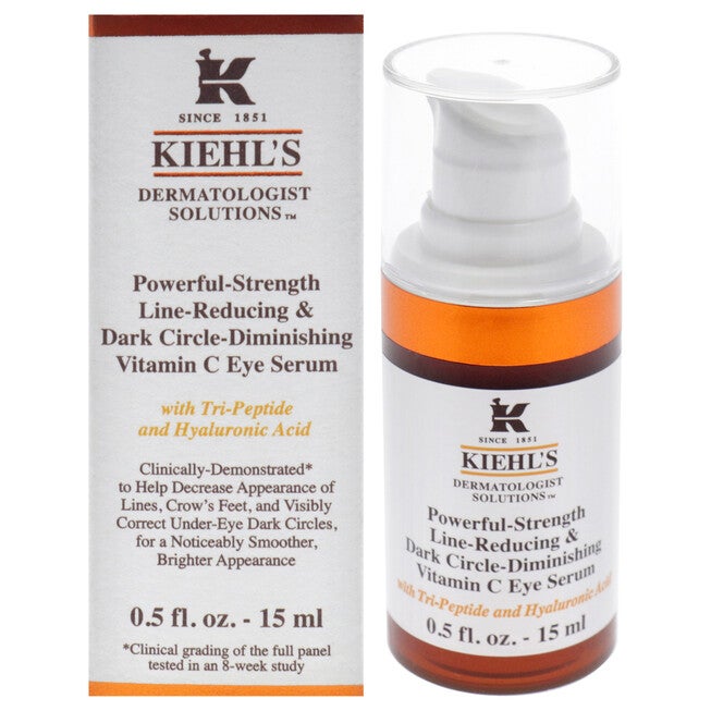 Powerful-Strength Line-Reducing and Dark Circle-Diminishing Vitamin C Eye Serum by Kiehls for Women - 0.5 oz Serum, See Description, hi-res image number 0
