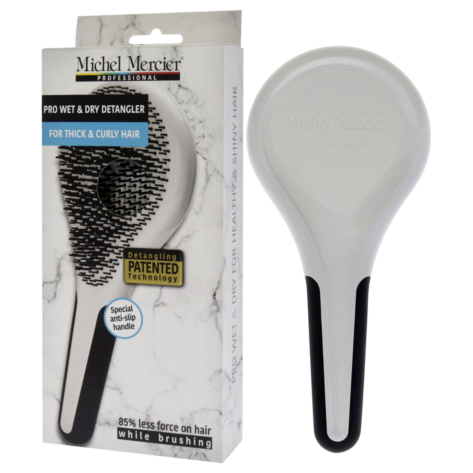 Pro Wet and Dry Detangler - Thick and Curly Hair by Michel Mercier for Unisex - 1 Pc Hair Brush, , alternate image number 7