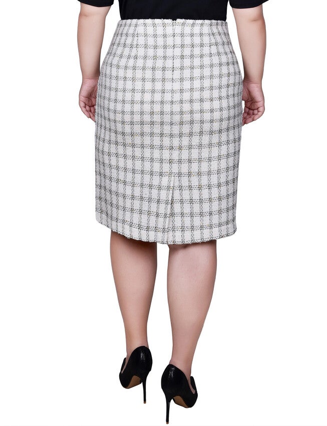 Slim Double Knit Skirt, , alternate image number 3