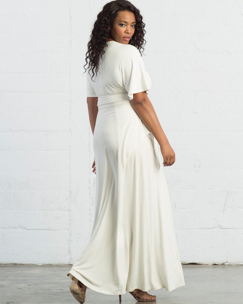 Indie Flair Maxi Dress, Ivory, alternate image number 1