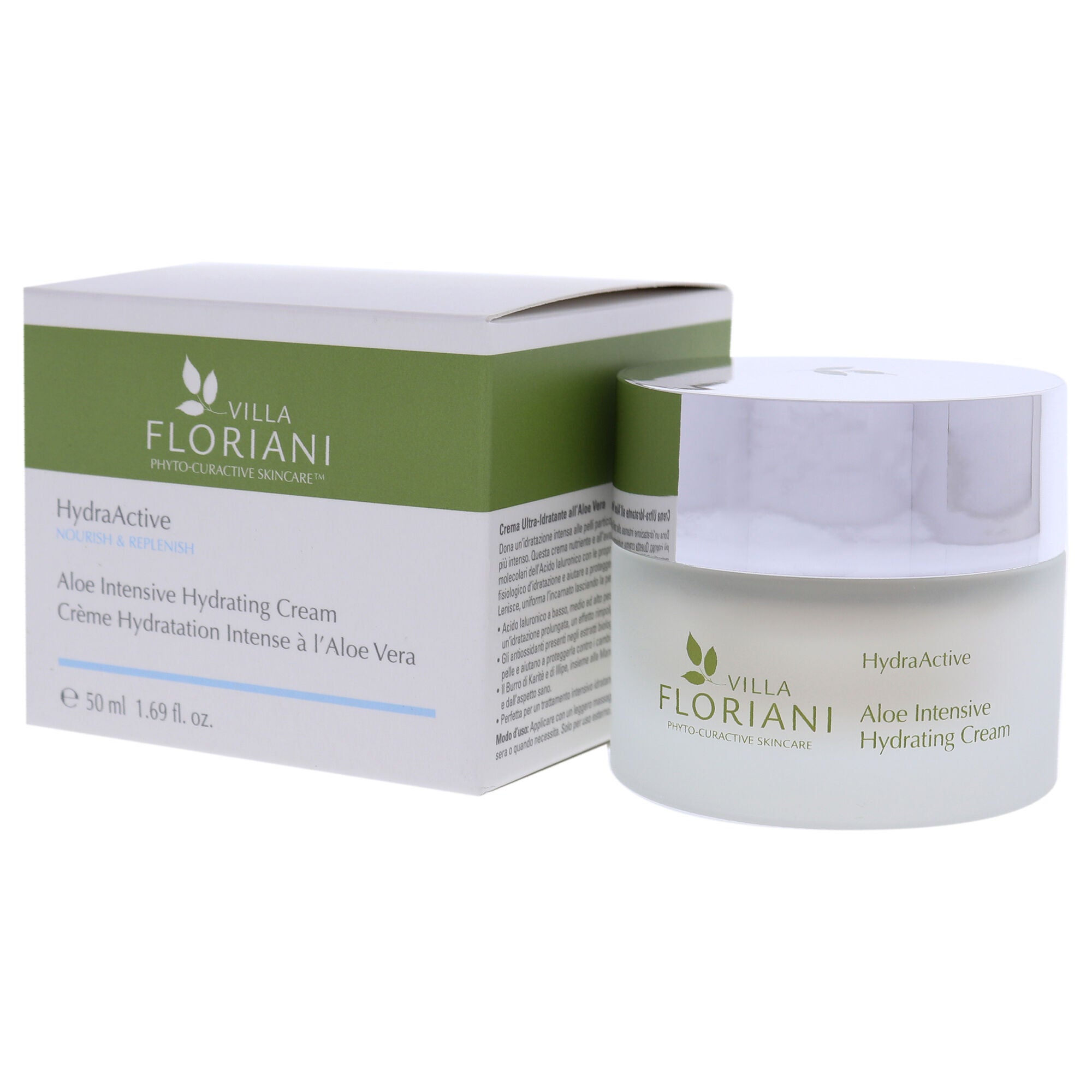 Intensive Hydrating Cream - Aloe by Villa Floriani for Women - 1.69 oz Cream, See Description, alternate image number 3