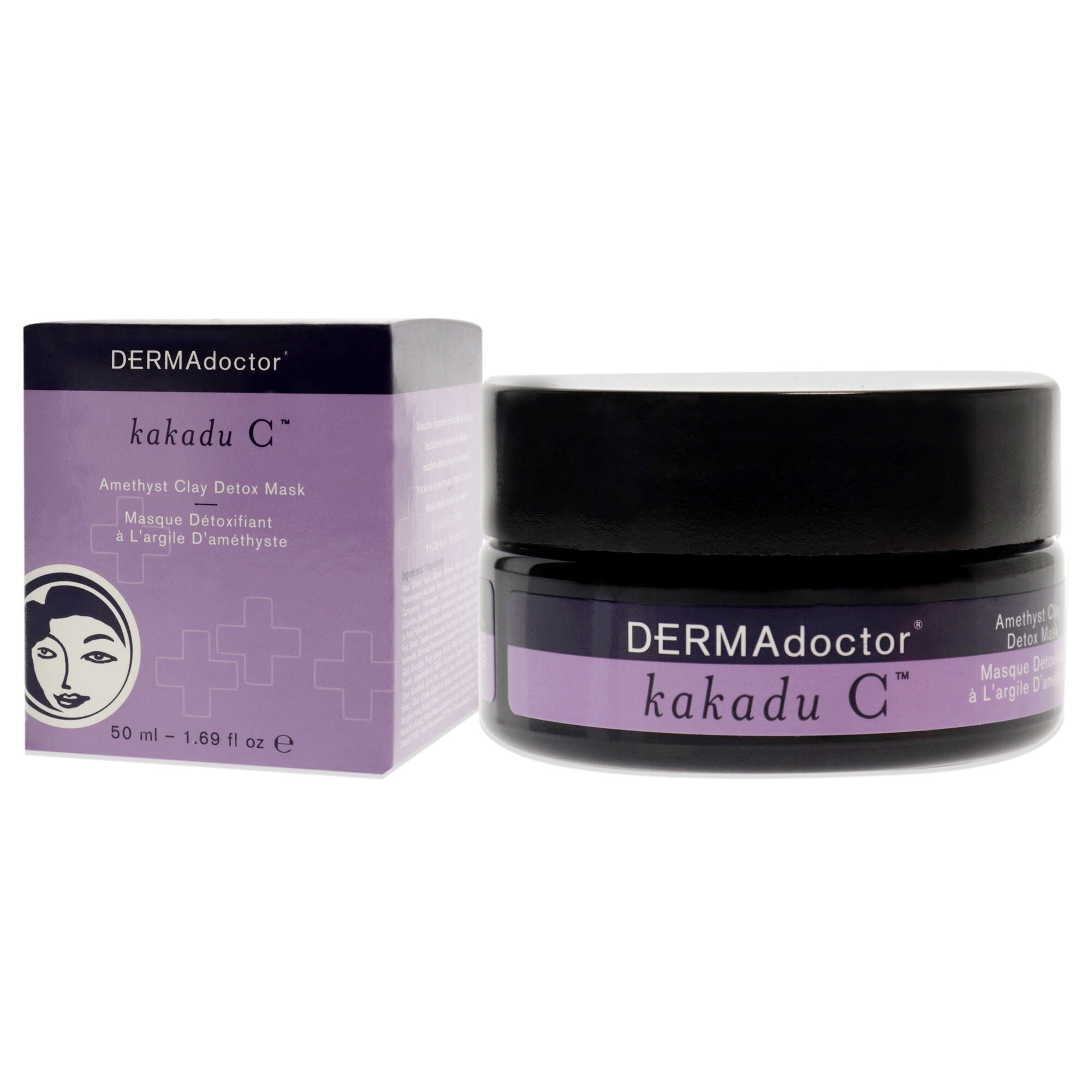 Kakadu C Amethyst Clay Detox Mask by DERMAdoctor for Women - 1.69 oz Mask, , alternate image number 8
