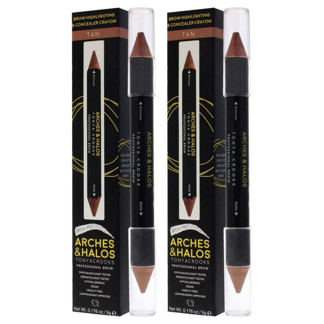 Brow Highlighting and Concealer Crayon - Tan by Arches and Halos for Women - 0.176 oz Highlighter - Pack of 2, See Description, alternate image number 3