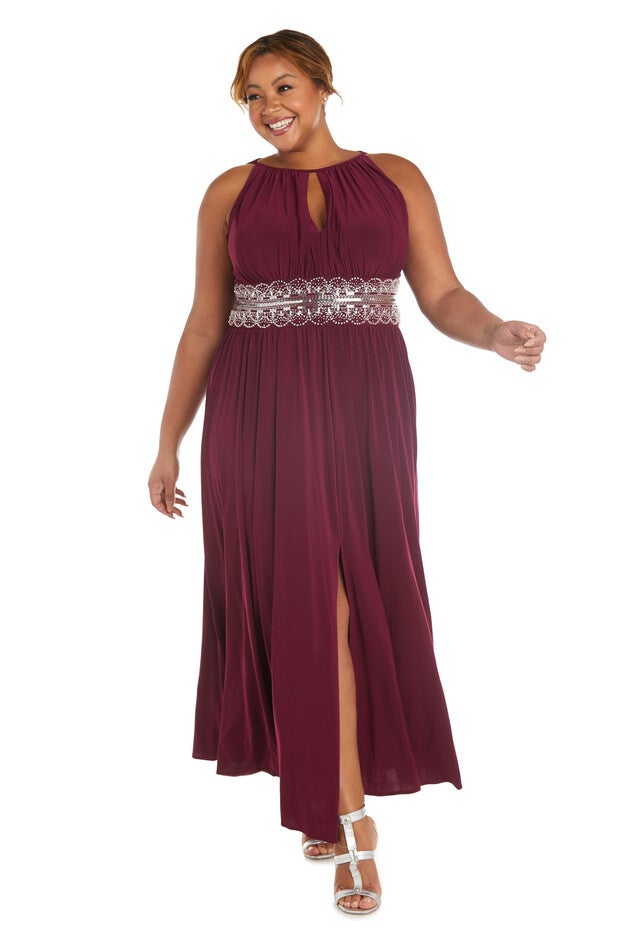 Maxi Dress with Embellishment, Merlot, hi-res image number null