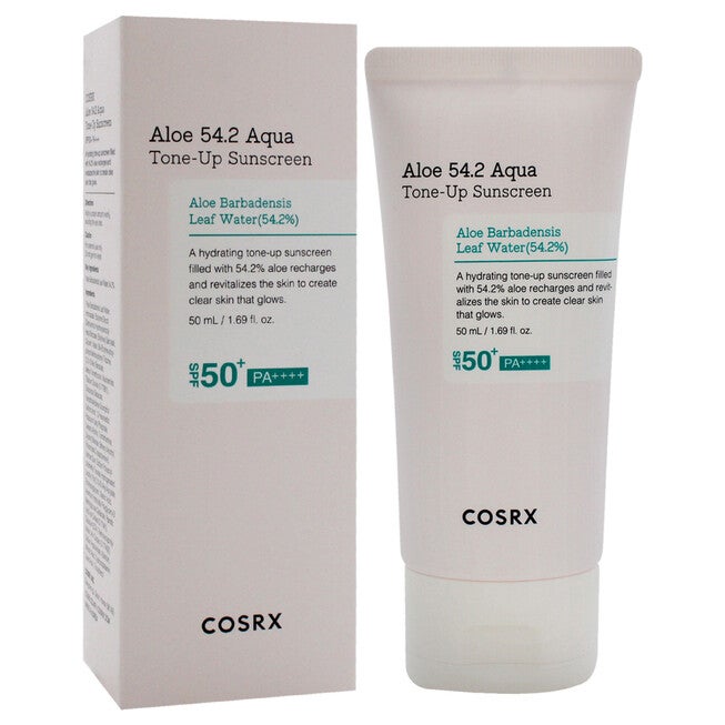Aloe 54.2 Aqua Tone-Up Sunscreen SPF 50 Plus by Cosrx for Unisex - 1.69 oz Sunscreen, See Description, alternate image number 2