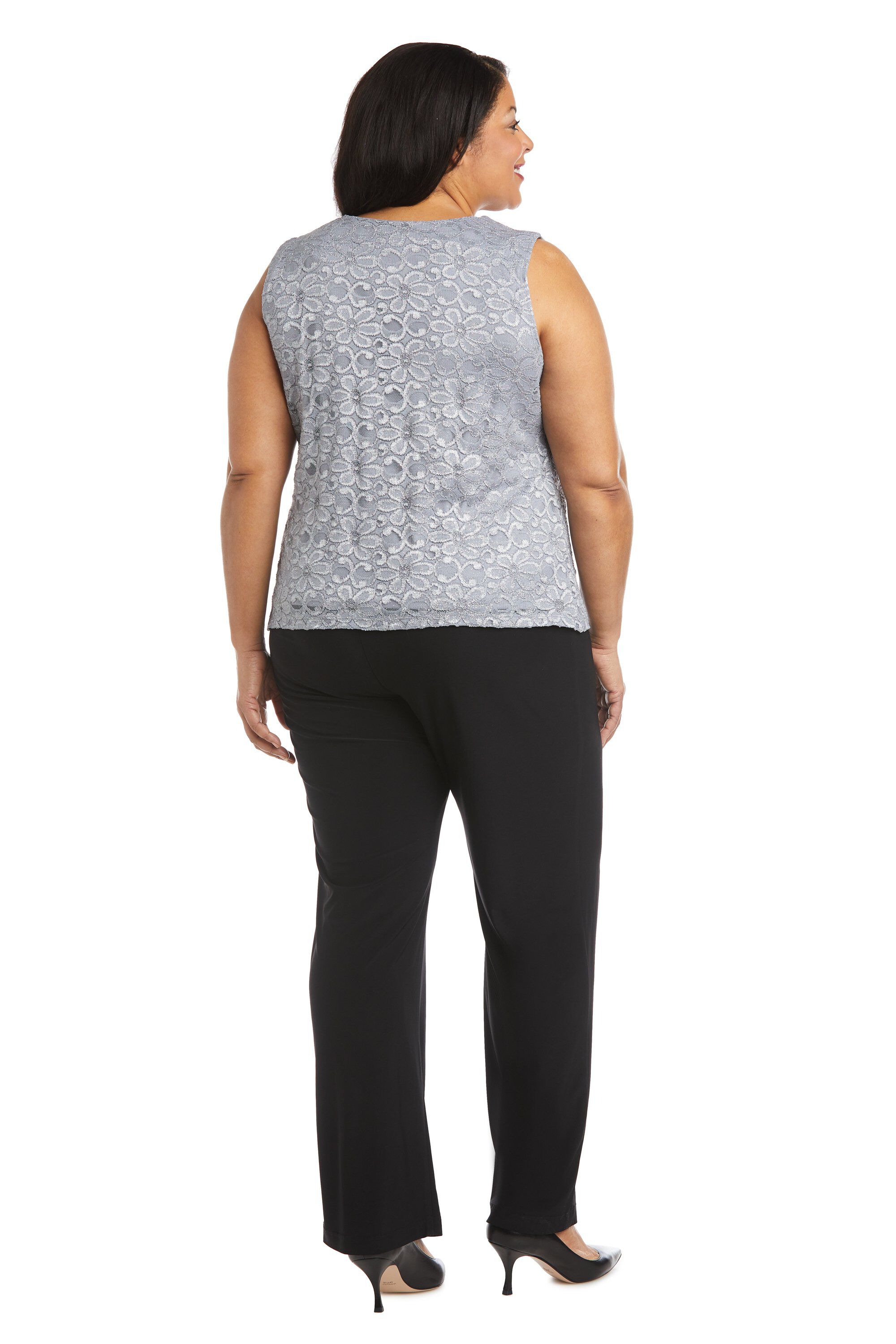 Beaded Neck Matte Jersey Chiffon 