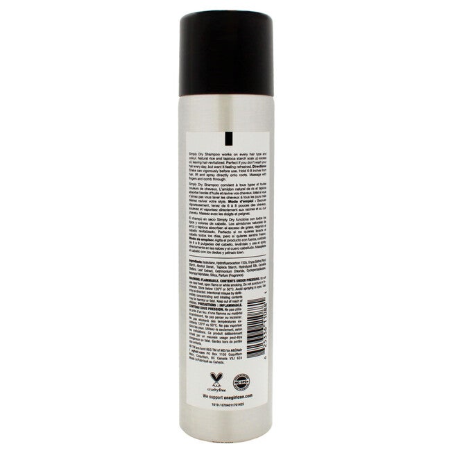 Simply Dry Shampoo by AG Hair Cosmetics for Unisex - 4.2 oz Hair Spray, NA, alternate image number null