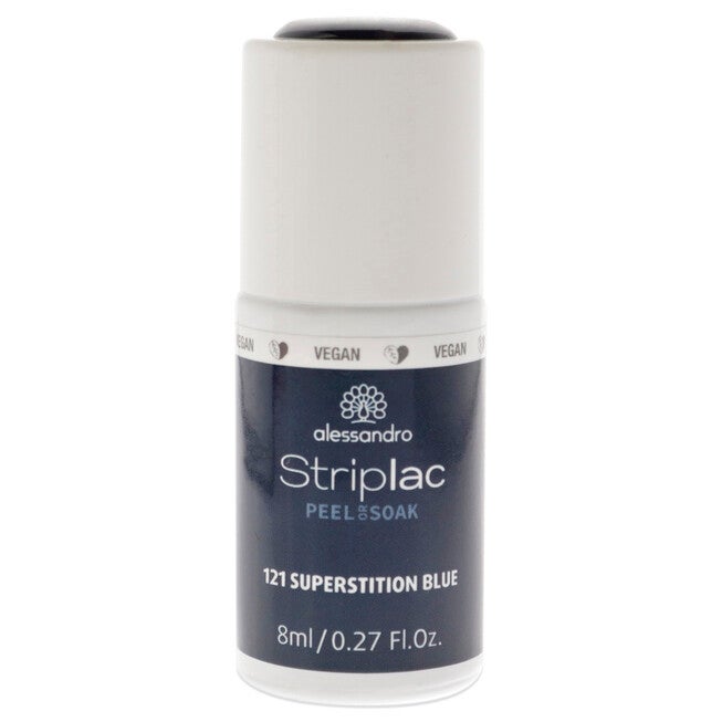 Striplac Peel or Soak - 121 Superstition Blue by Alessandro for Women 0.27 oz Nail Polish, See Description, hi-res image number 0