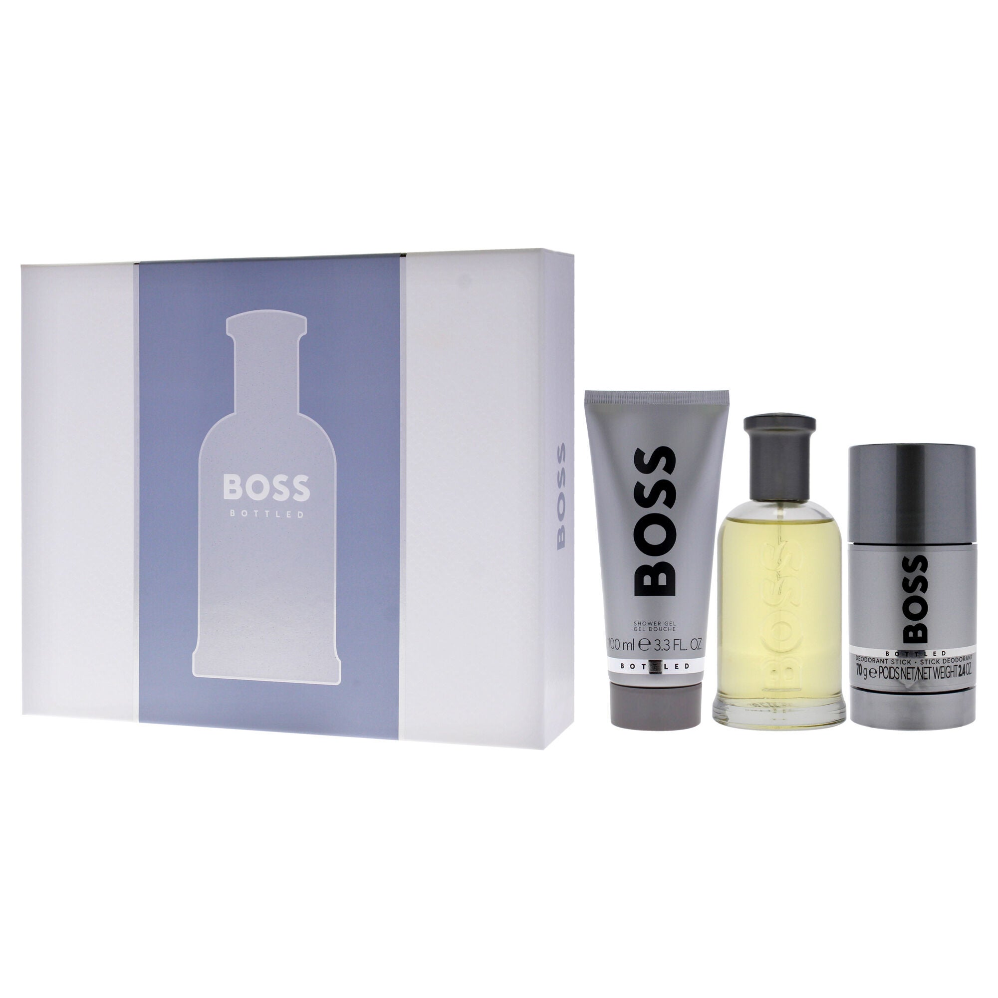 Boss No. 6 by Hugo Boss for Men - 3 Pc Gift Set 3.3oz EDT Spray, 3.3oz Shower Gel, 2.4oz Deodorant Stick, Clear, alternate image number 3
