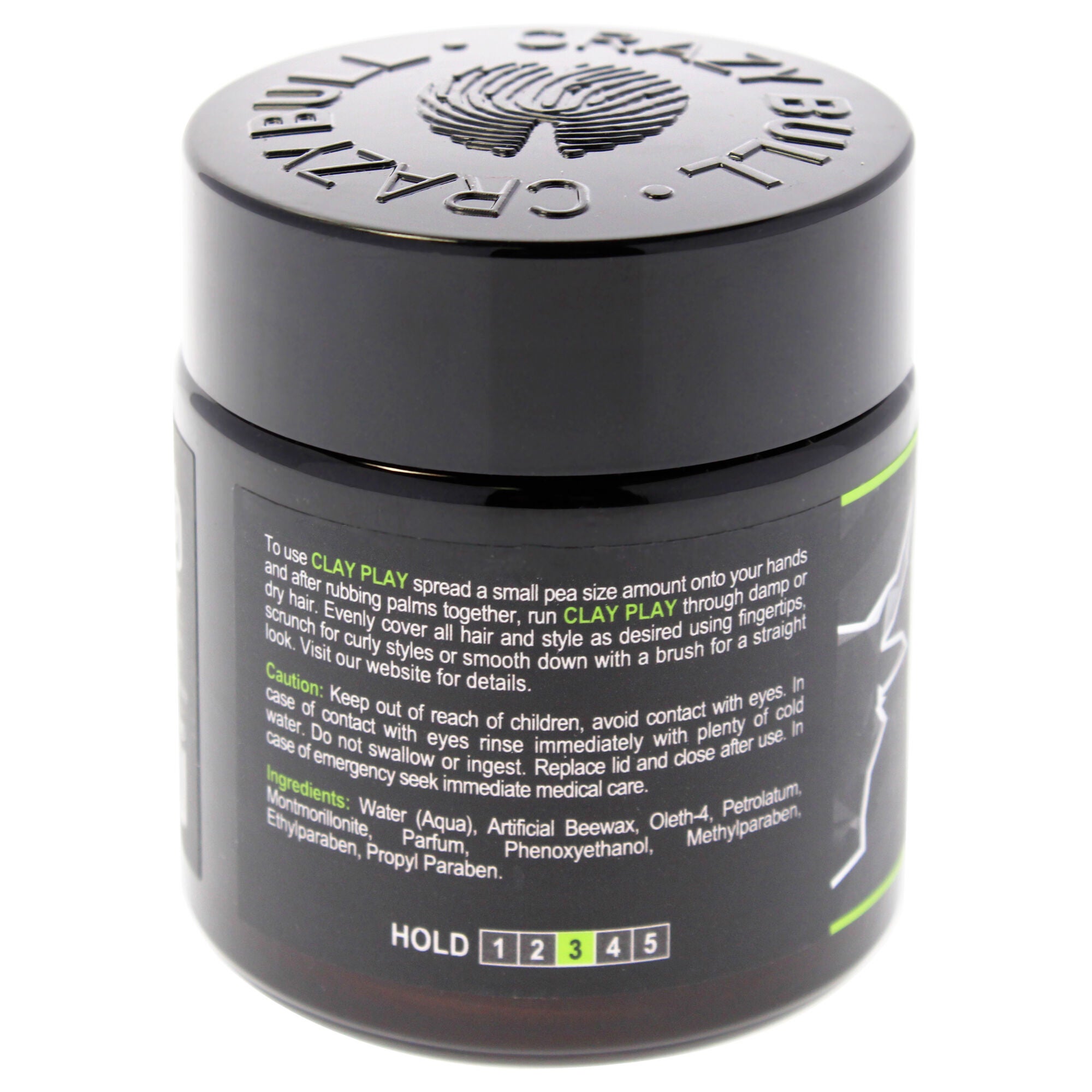 Clay Play Medium Hold Clay by Crazy Bull Hair for Men - 3.38 oz Clay, See Description, alternate image number 2