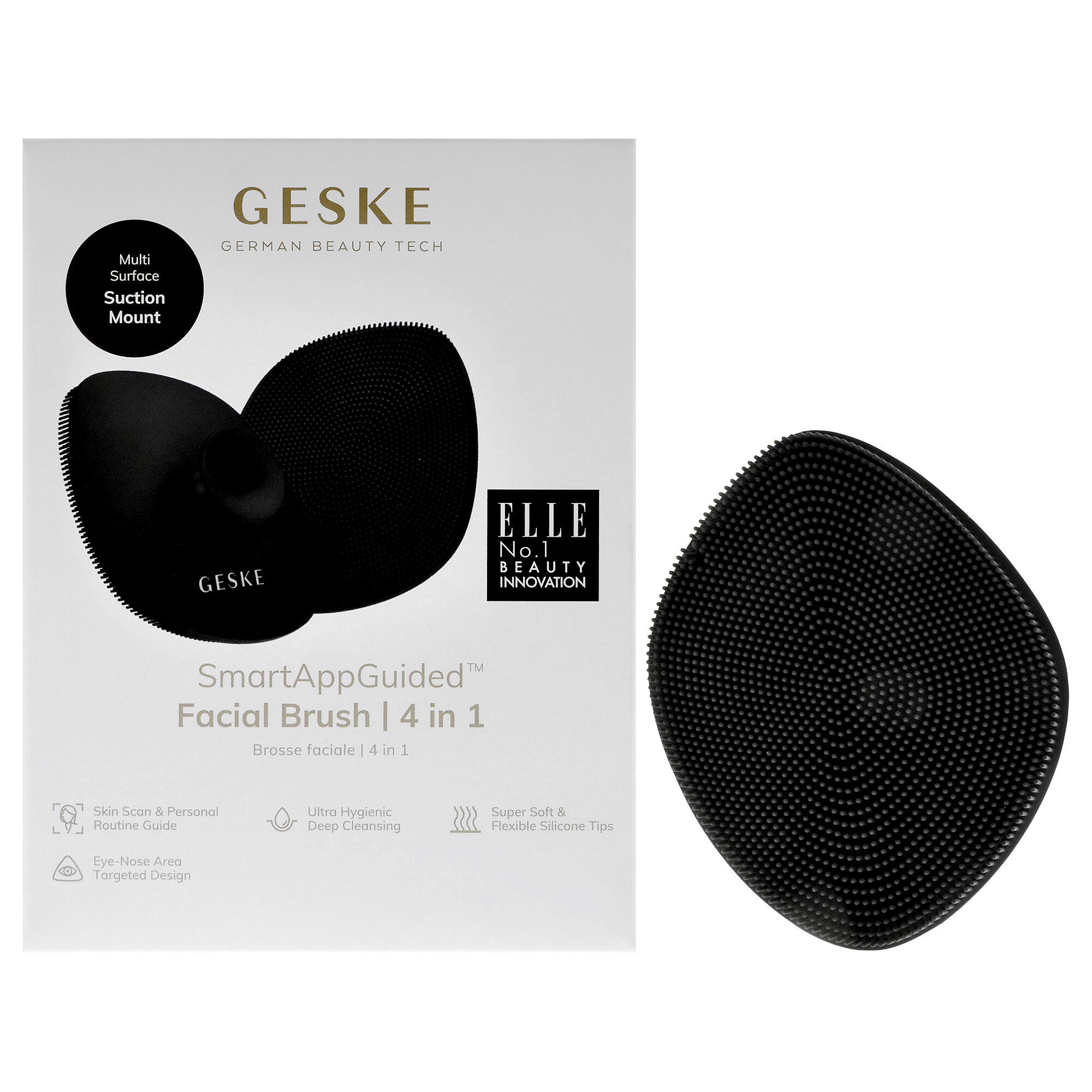 Facial Brush 4 in 1 - Gray by Geske for Women - 1 Pc Brush, See Description, hi-res image number 0