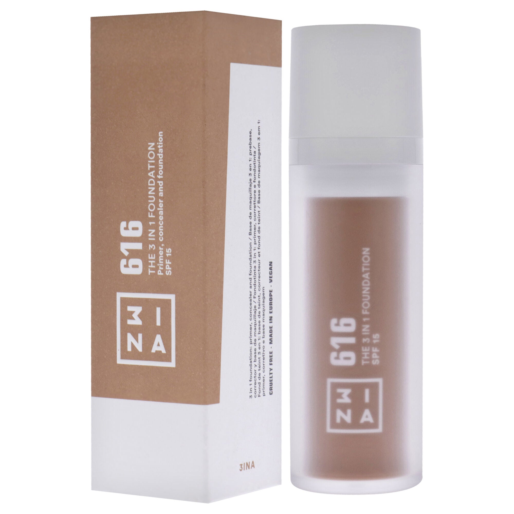 The 3-In-1 Foundation SPF 15 - 616 by 3INA for Women - 1.01 oz Foundation, See Description, alternate image number 3