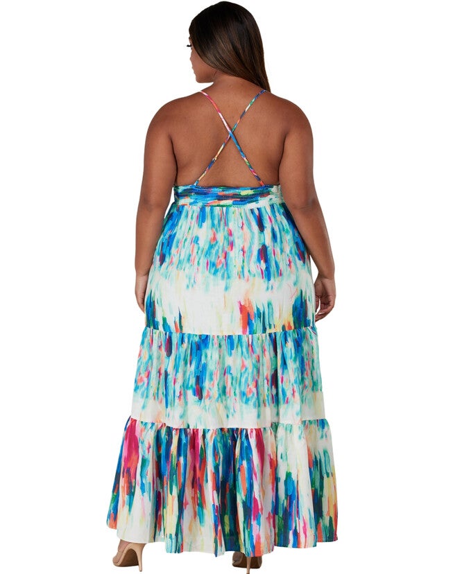 Vada Mosaic Maxi Dress, , alternate image number 1