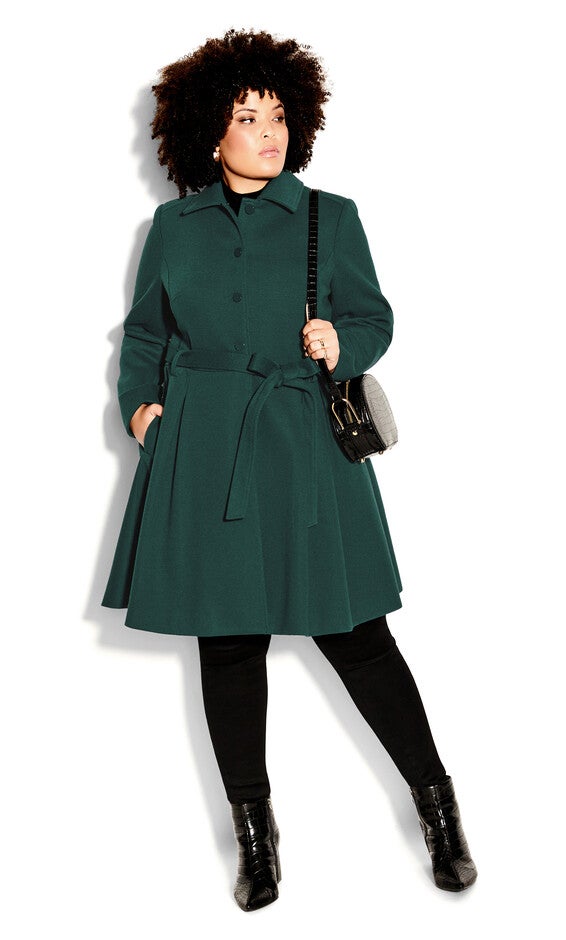 Blushing Belle Coat - jade, , alternate image number 1