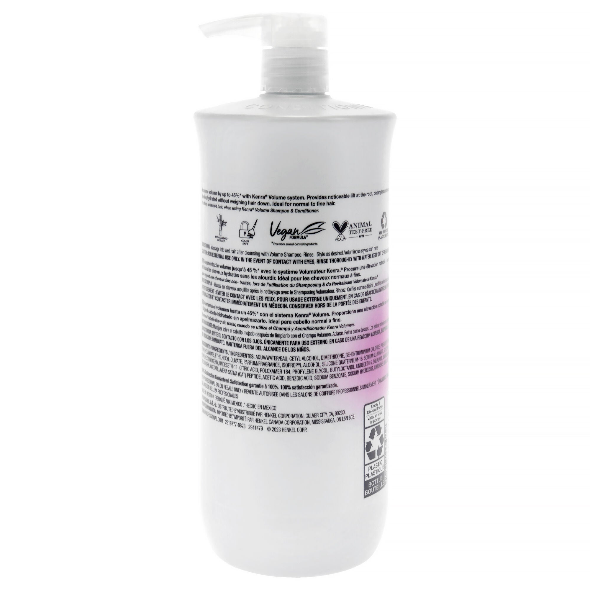 Volume Conditioner by Kenra for Unisex - 33.8 oz Conditioner, See Description, alternate image number 1