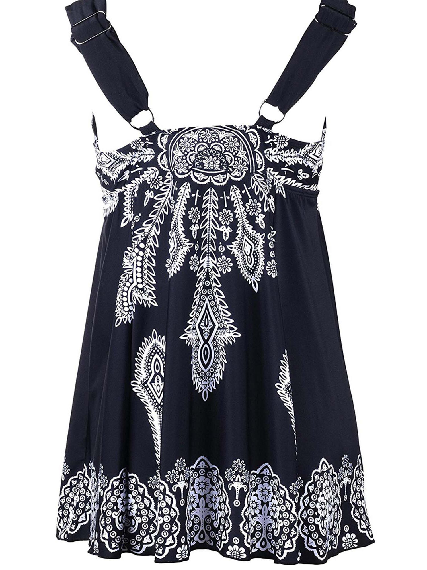 Retro Print Swimdress, , alternate image number 3