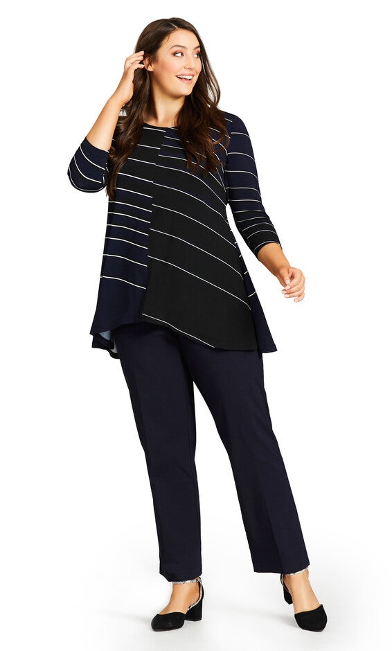 Super Stretch Zip Pant Navy - tall, Blue, hi-res image number 0