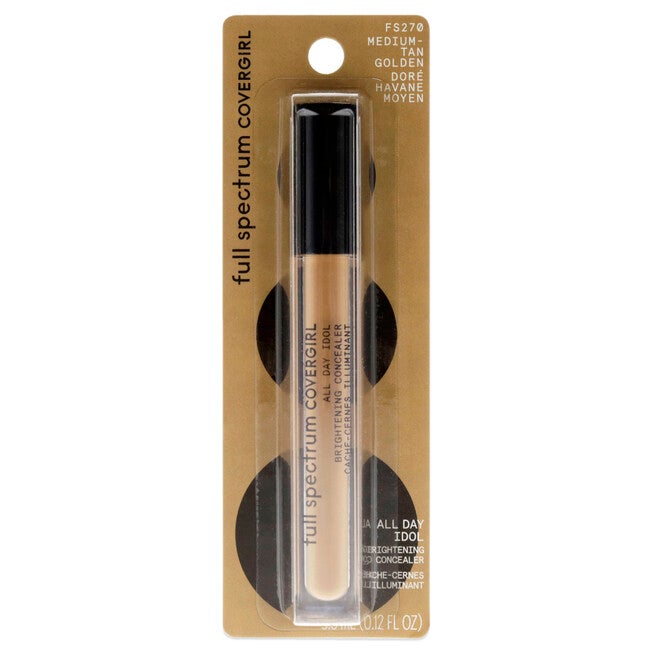 Full Spectrum All Day Idol - FS270 Medium Tan Golden by CoverGirl for Women - 0.12 oz Concealer, See Description, hi-res image number 0