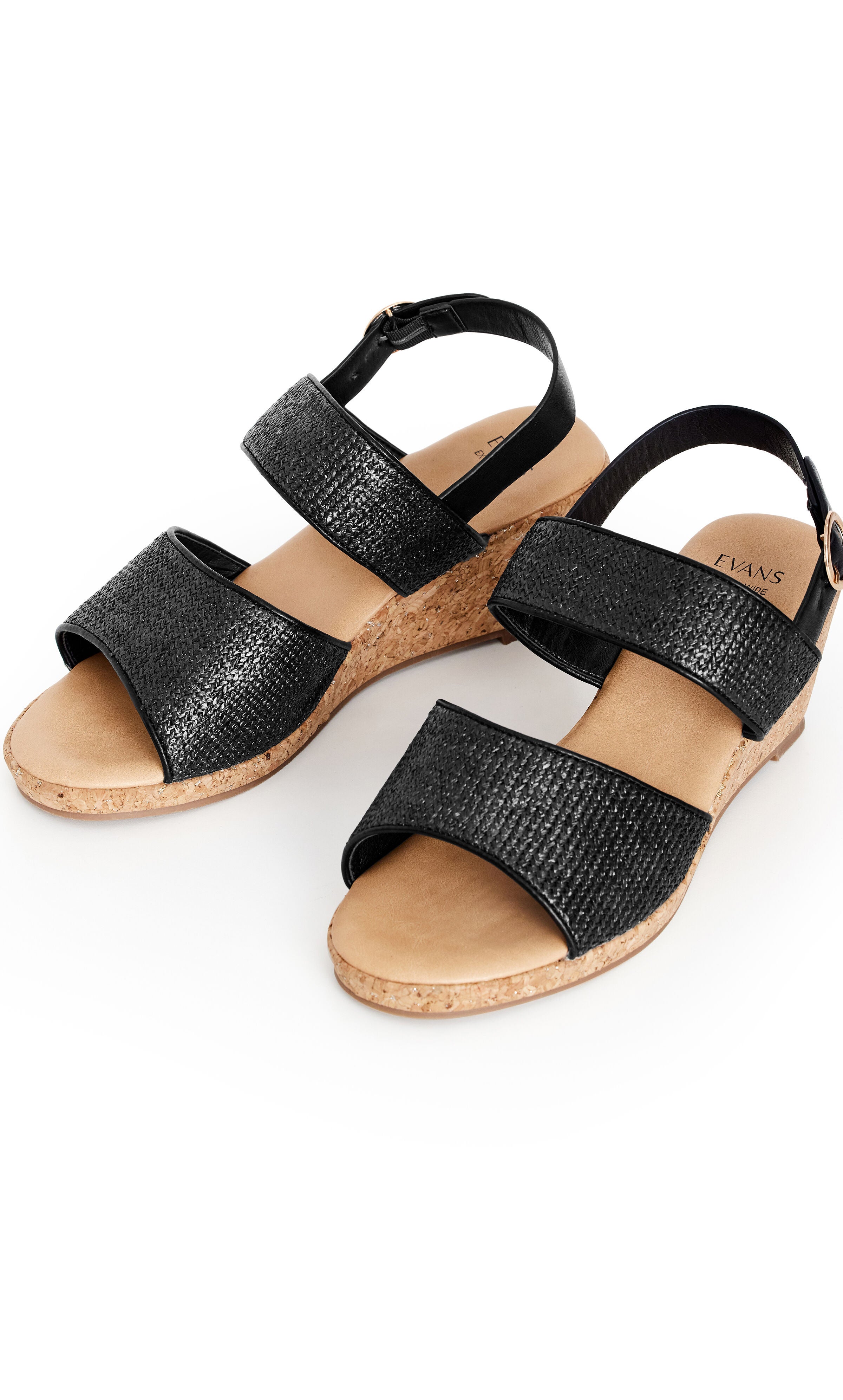 WIDE FIT Milly Wedge - black, , alternate image number 5