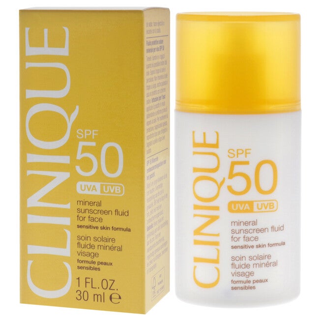 Broad Spectrum SPF 50 Mineral Sunscreen Fluid for Face by Clinique for Women - 1 oz Sunscreen, See Description, alternate image number 3
