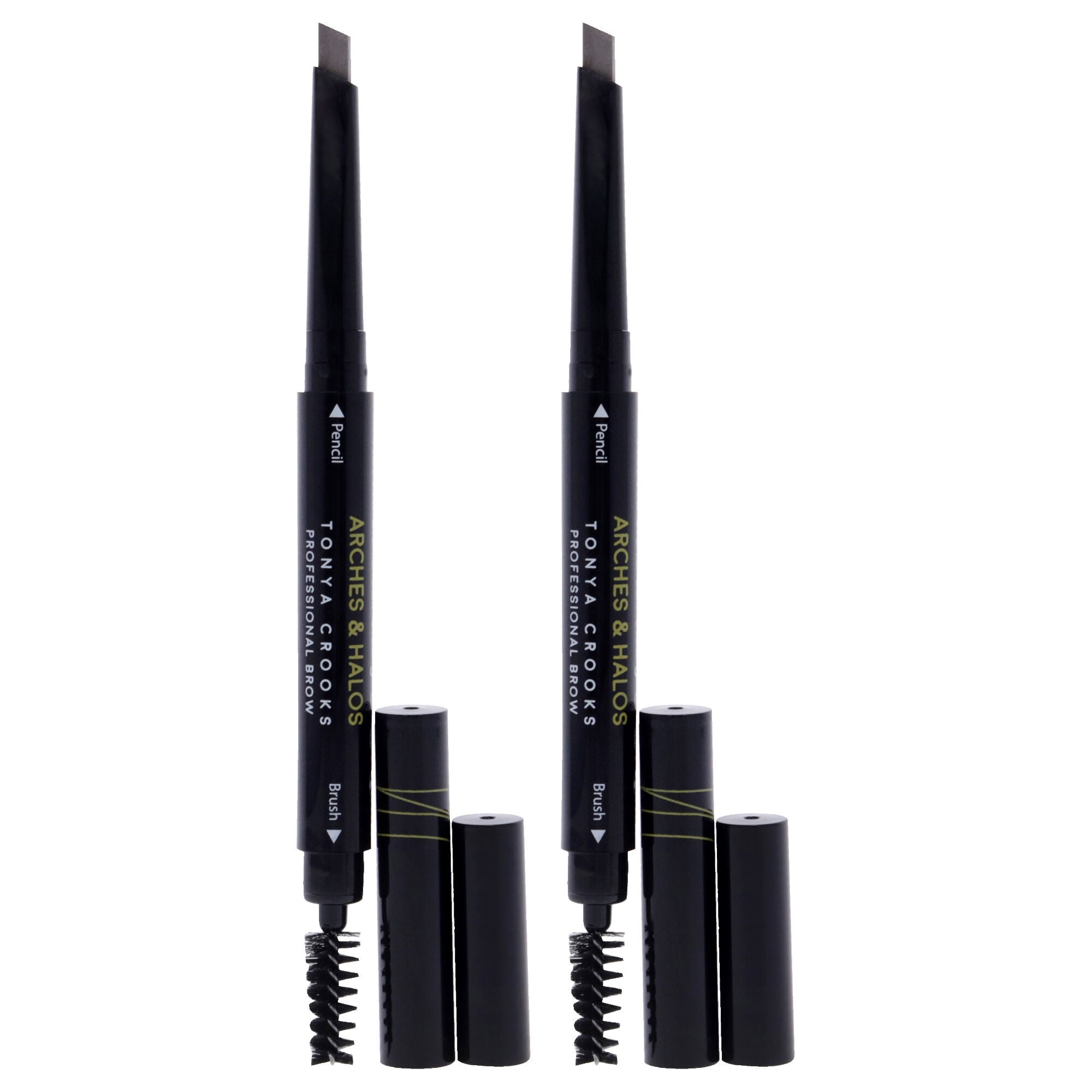 Angled Brow Shading Pencil - Warm Brown by Arches and Halos for Women - 0.012 oz Eyebrow Pencil - Pack of 2, See Description, alternate image number 4