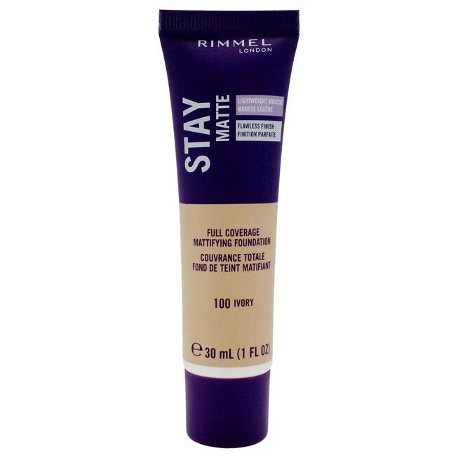 Stay Matte Lightweight Mousse Foundation - 100 Ivory by Rimmel London for Women - 1 oz Mousse Foundation, See Description, hi-res image number 0