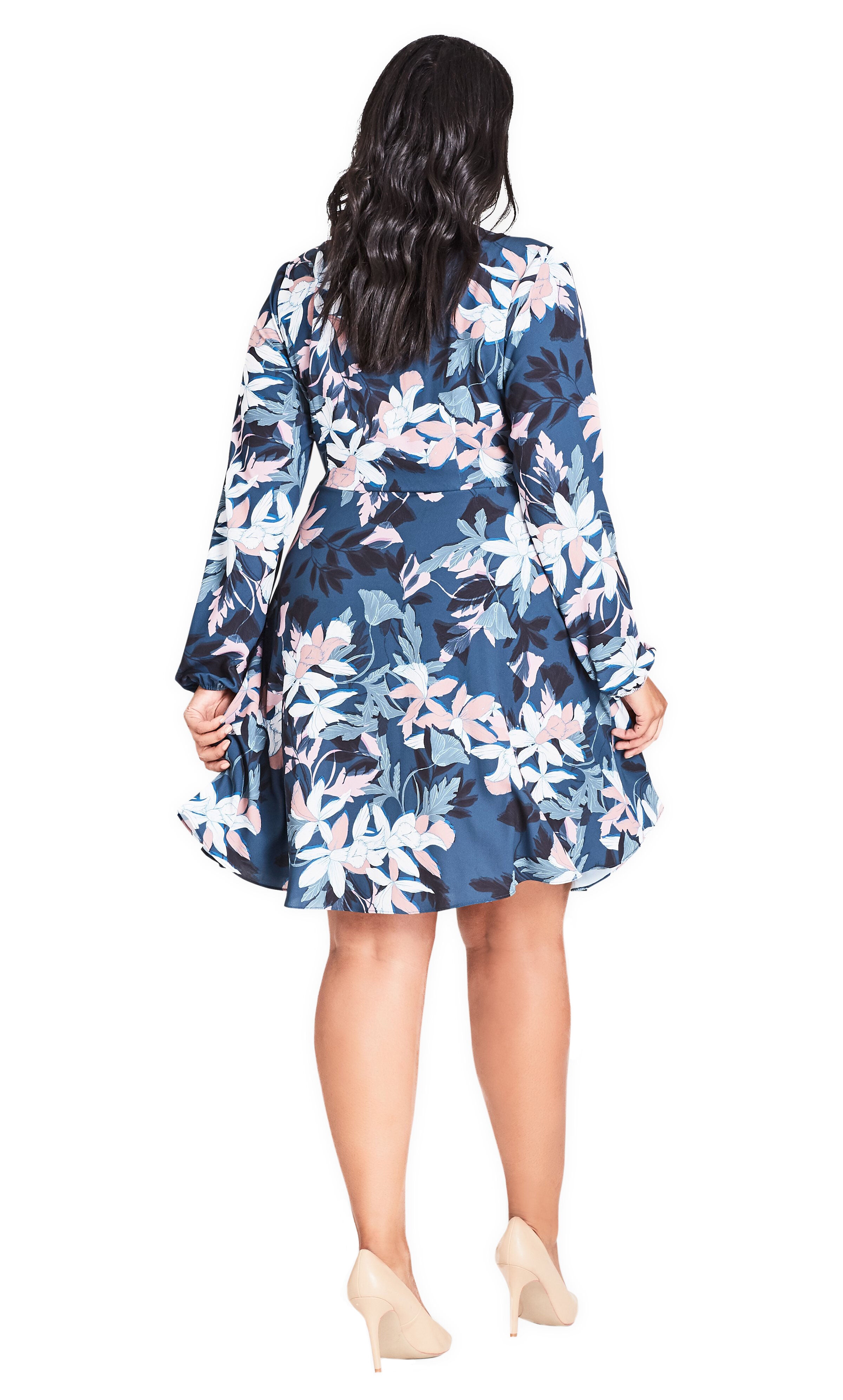 Luna Floral Dress - blue, , alternate image number 1