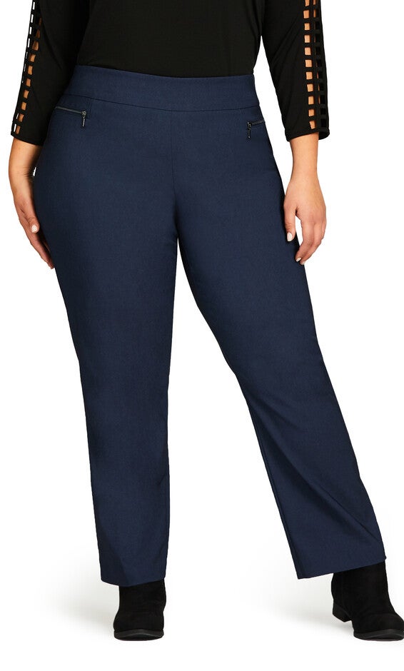 Super Stretch Zip Pant Indigo - average, , alternate image number 1