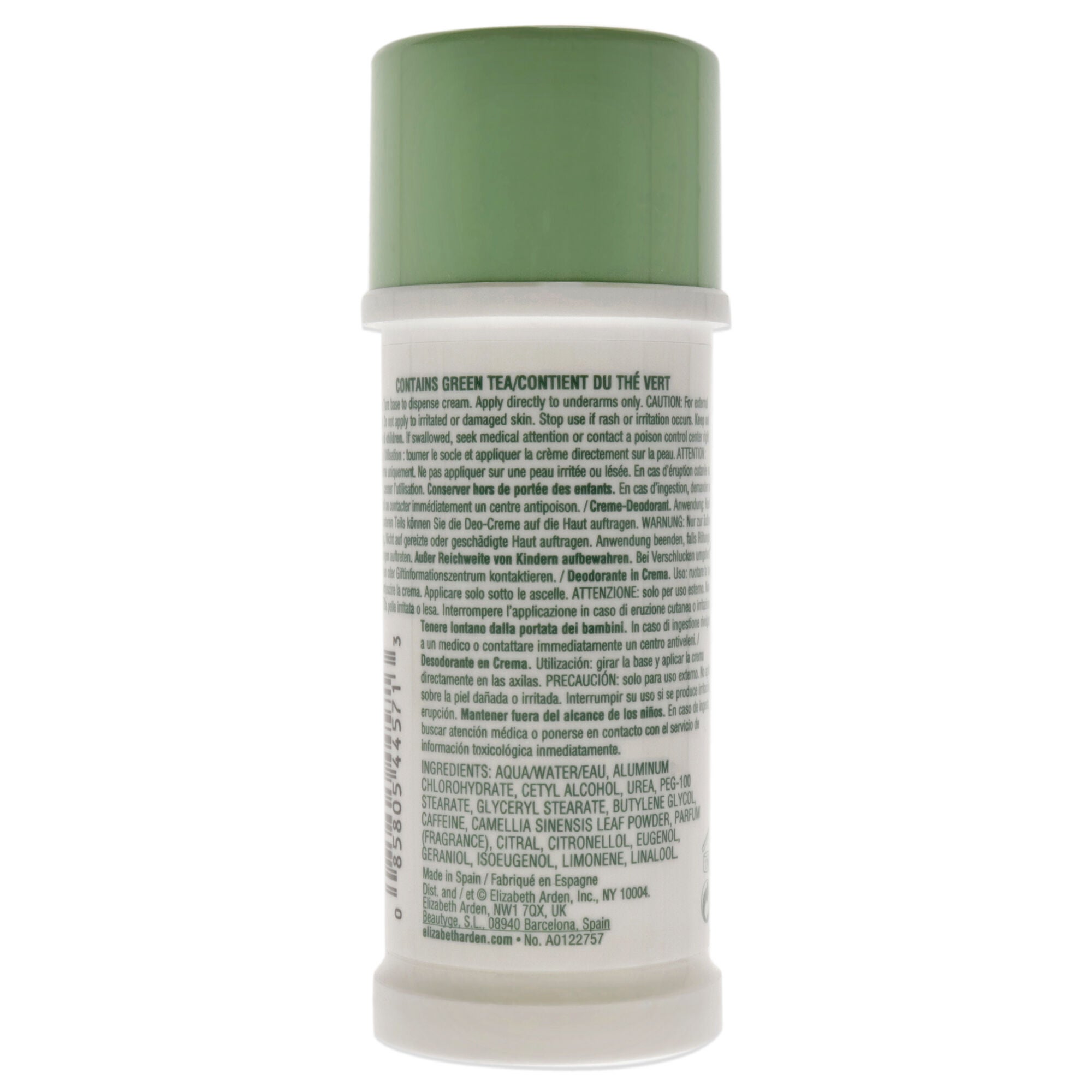 Green Tea by Elizabeth Arden for Women - 1.5 oz Cream Deodorant, See Description, alternate image number 1