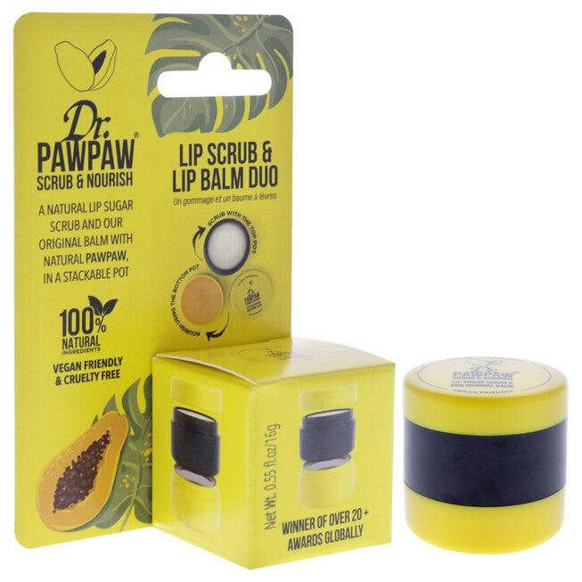 Lip Scrub and Lip Balm Duo by Dr. PawPaw for Women - 0.55 oz Treatment, See Description, alternate image number 2