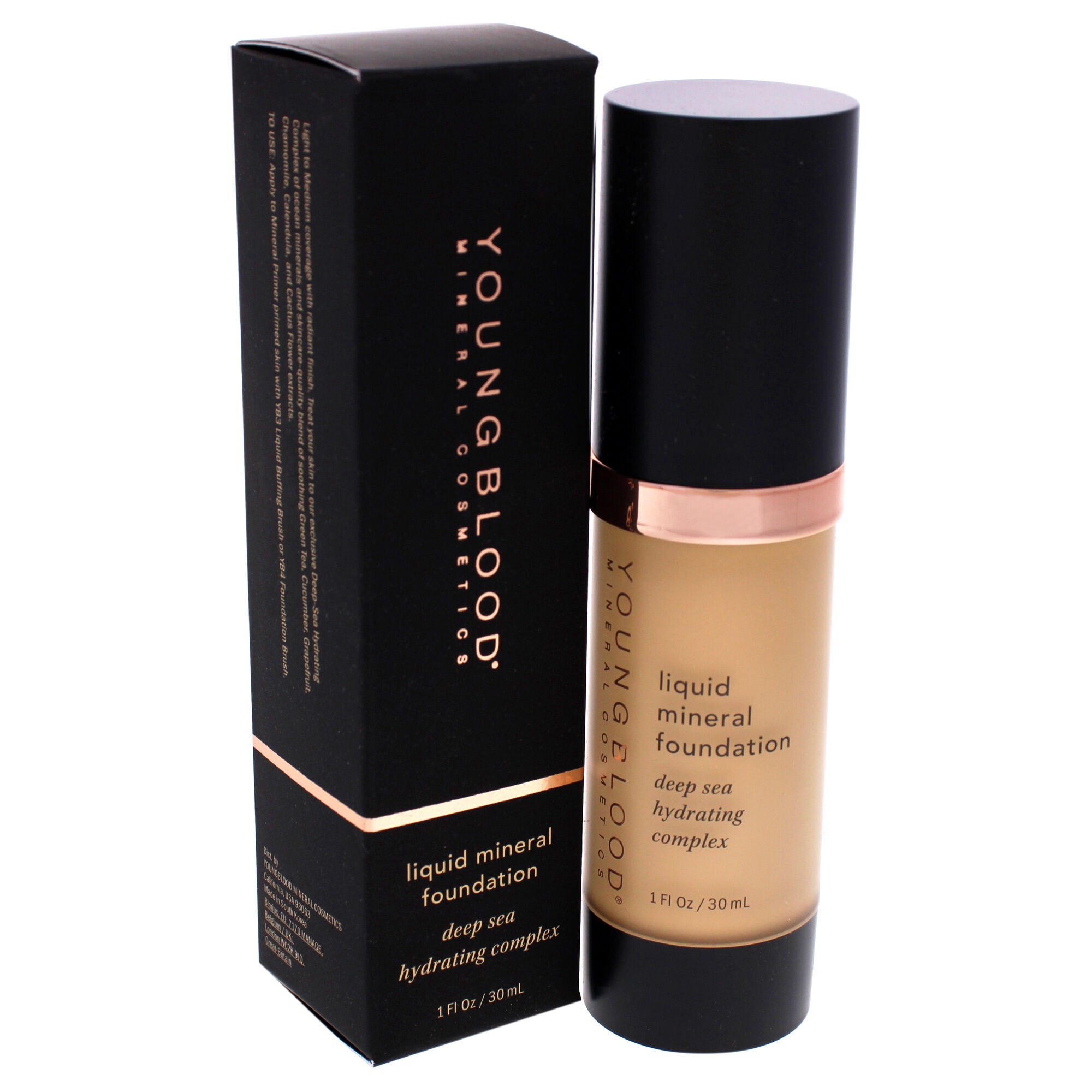 Liquid Mineral Foundation - Sand by Youngblood for Women - 1 oz Foundation, See Description, alternate image number 2