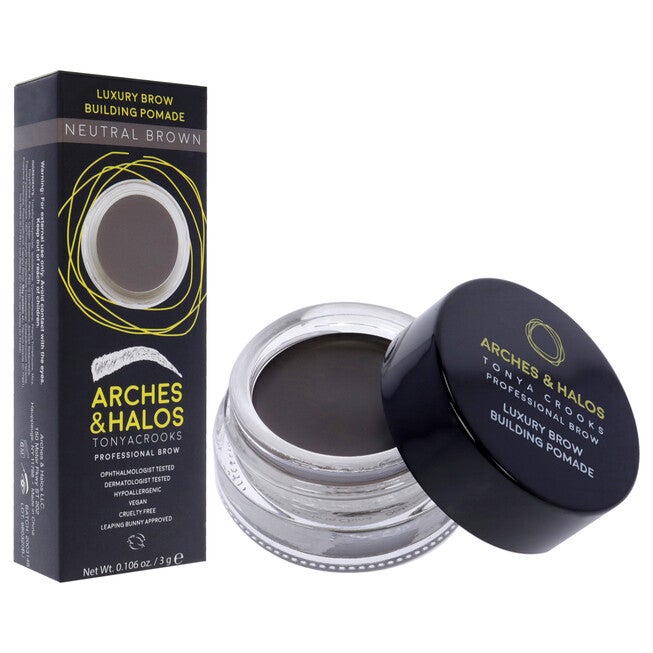 Luxury Brow Buiding Pomade - Neutral Brown by Arches and Halos for Women - 0.106 oz Pomade, , alternate image number null