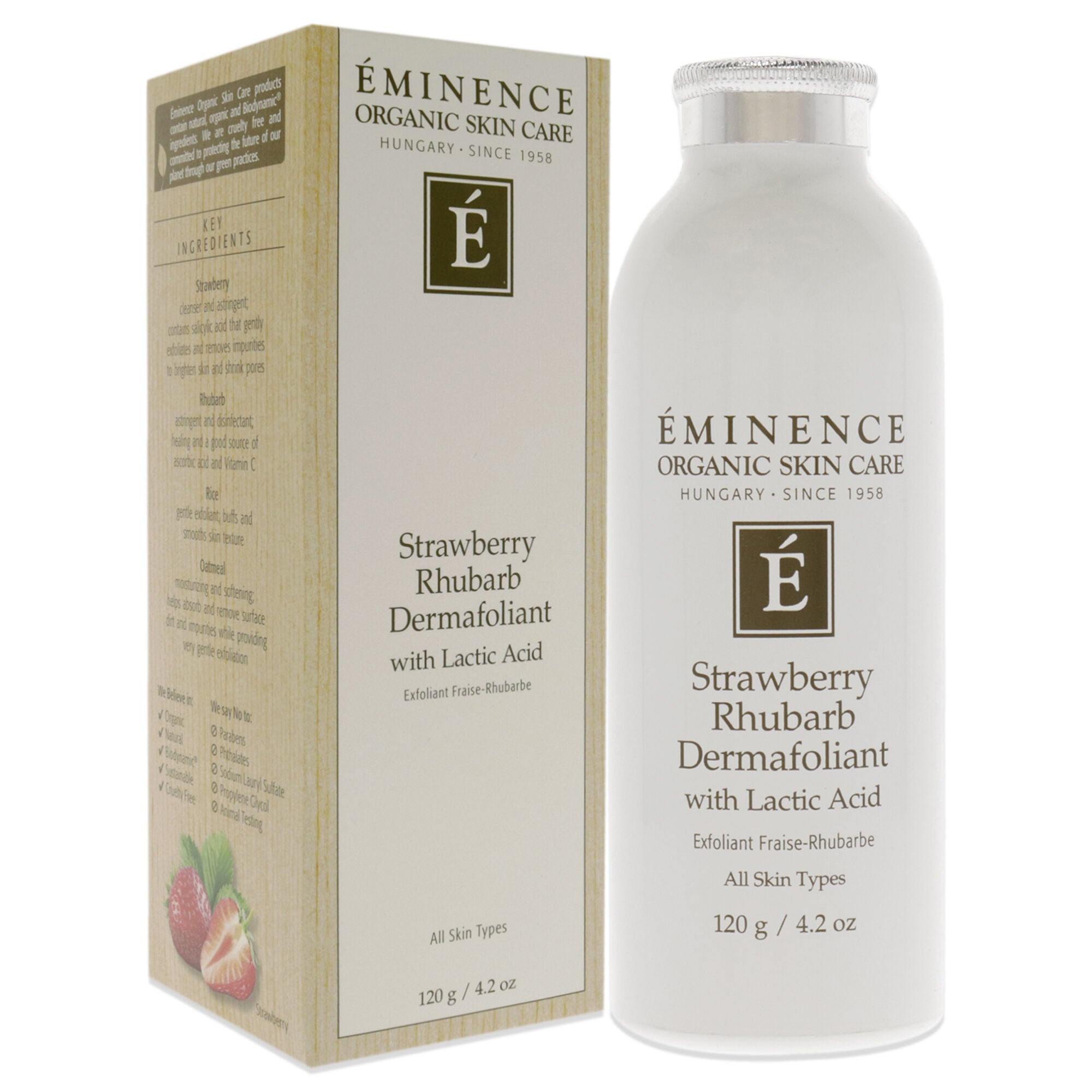 Strawberry Rhubarb Dermafoliant With Lactic Acid by Eminence for Unisex - 4.2 oz Exfoliator, , alternate image number 6