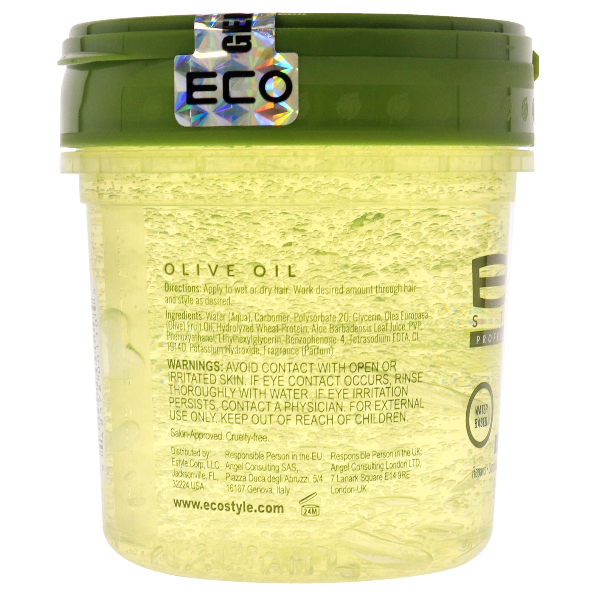 Eco Style Gel - Olive Oil by Ecoco for Unisex - 8 oz Gel, See Description, alternate image number 2