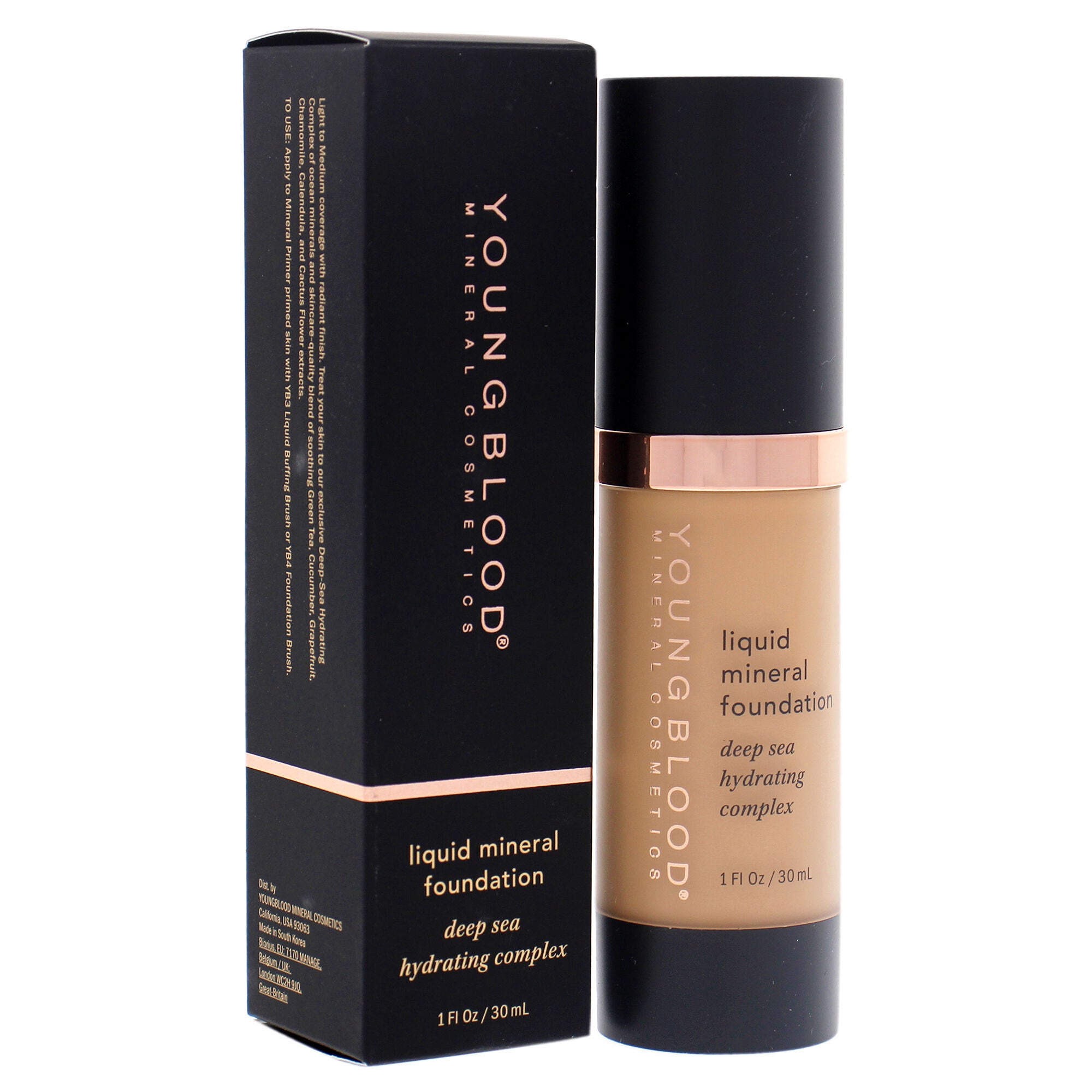 Liquid Mineral Foundation - Golden Tan by Youngblood for Women - 1 oz Foundation, , alternate image number 6